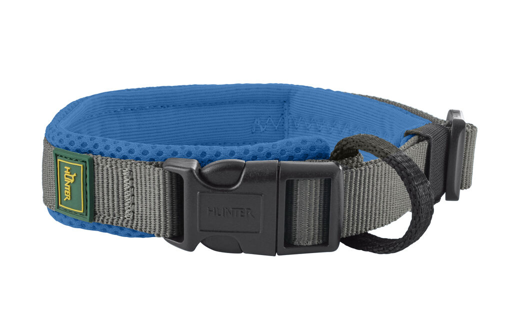 Hunter-Halsung-Maldon-blau-grau-Hunde-Halsband-robust-H-205394
