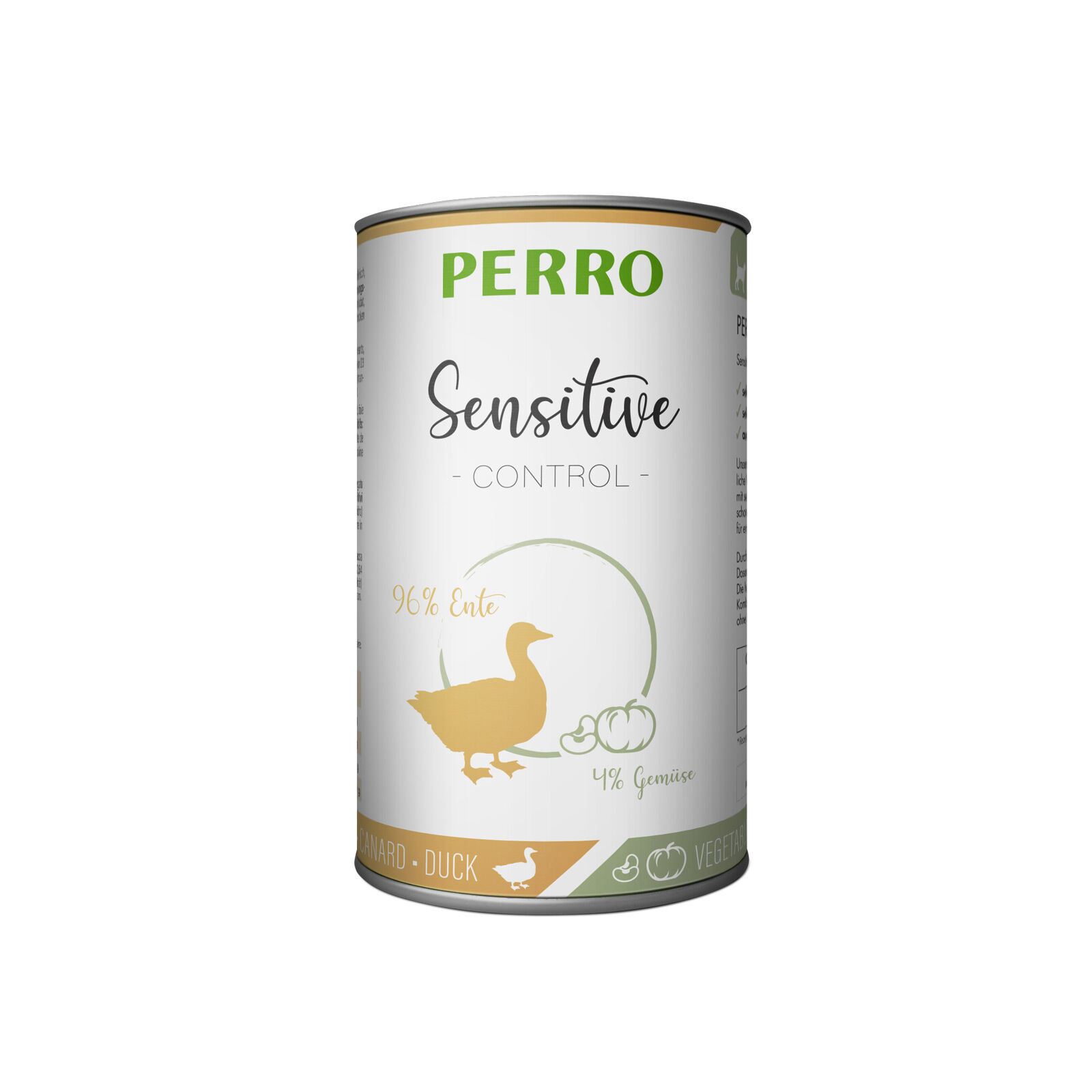 PERRO-Tiernahrung-Sensitive-Control-Ente-Gemuese-410g-Hundefutter-glutenfrei-fuer-Ausschlussdiaet-181264