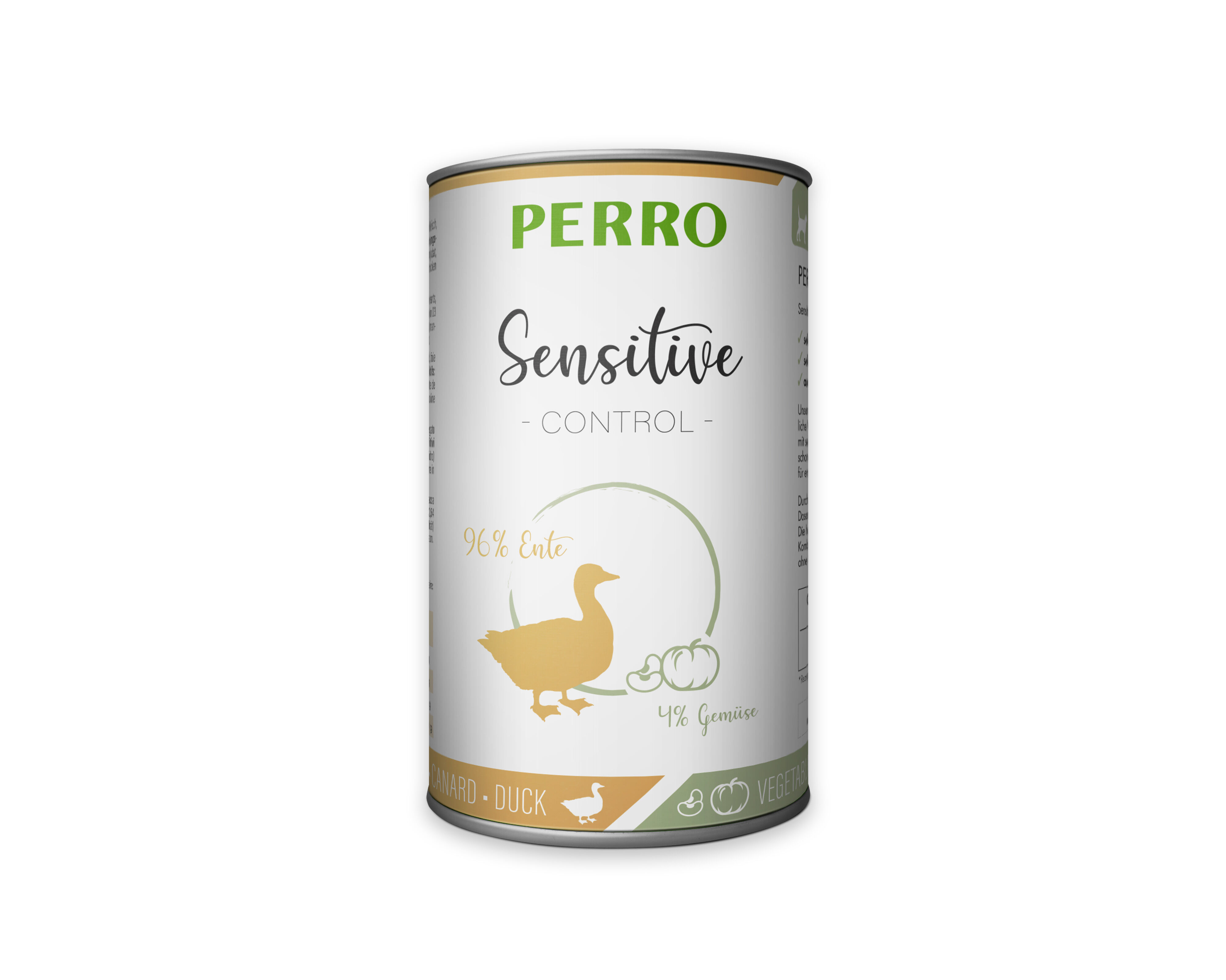 PERRO-Tiernahrung-Sensitive-Control-Ente-Gemuese-410g-Hundefutter-glutenfrei-fuer-Ausschlussdiaet-181264