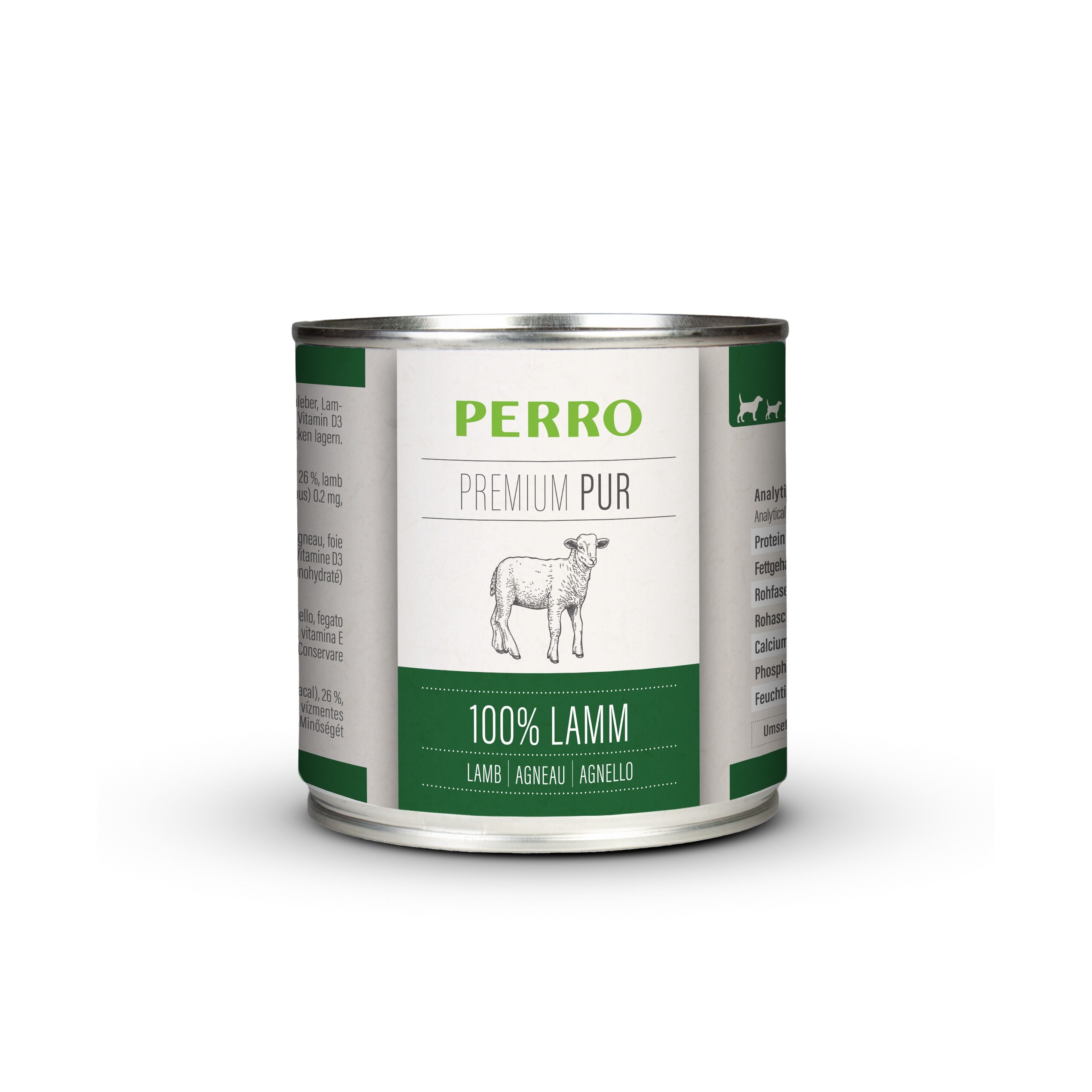 PERRO-Tiernahrung-Premium-Pur-Lamm-200g-Nassfutter-fuer-ernaehrungssensible-Hunde-181206