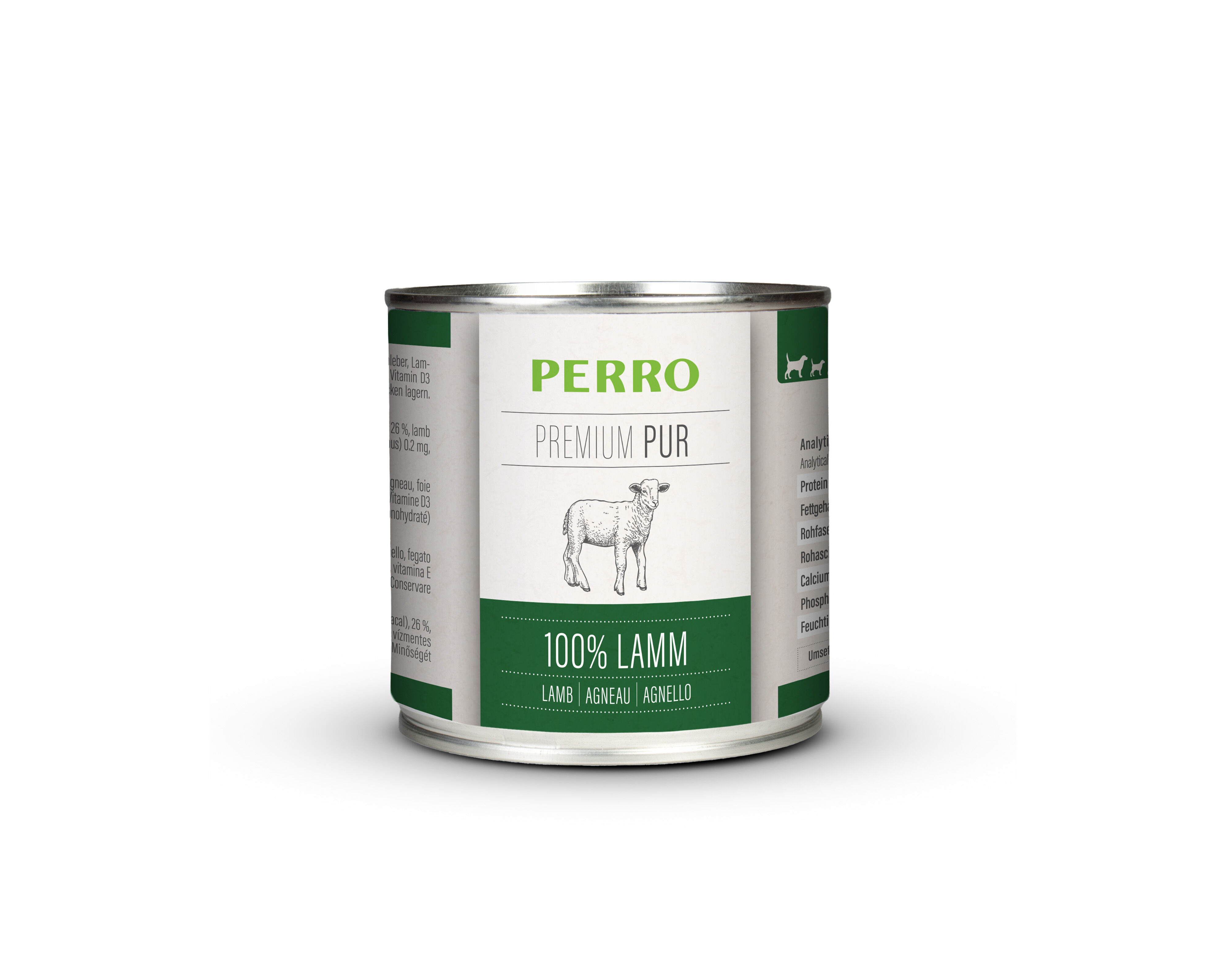 PERRO-Tiernahrung-Premium-Pur-Lamm-200g-Nassfutter-fuer-ernaehrungssensible-Hunde-181206