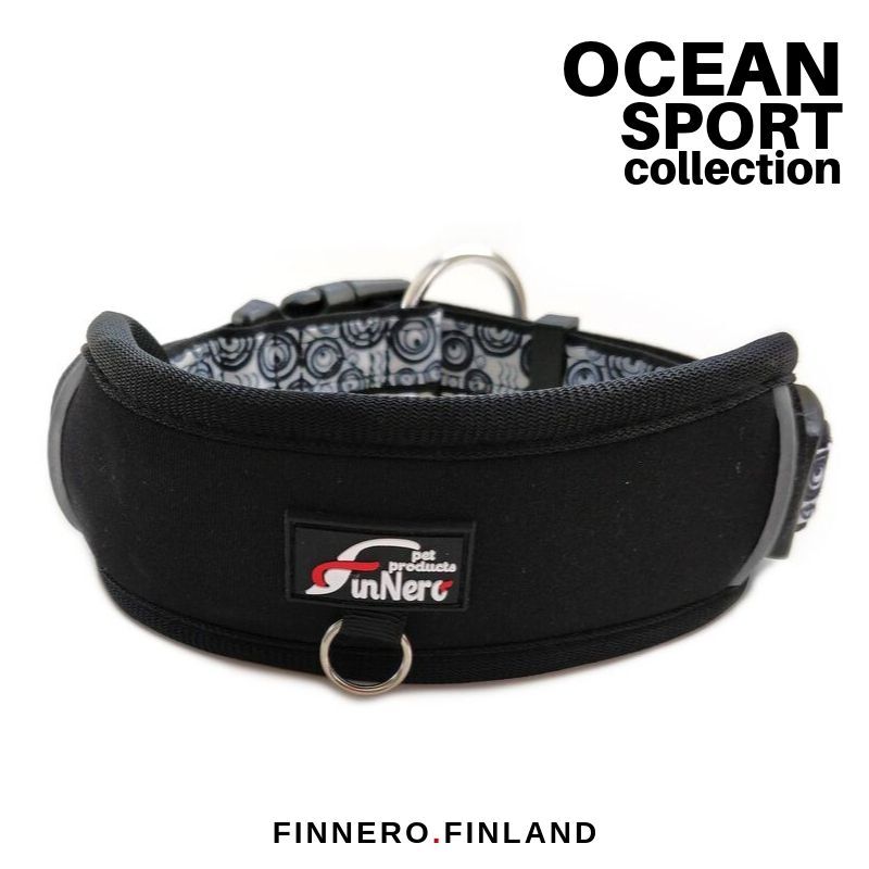 FinNero-OCEAN-SPORT-Fastex-Halsband-breiter-Neoprenauflage-weich-44-00699