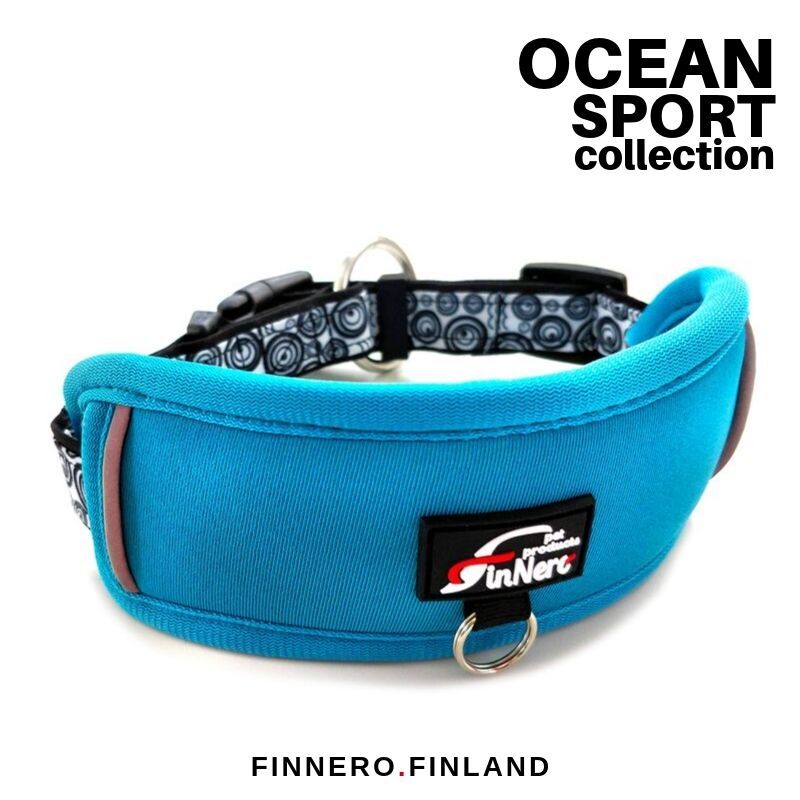 FinNero-OCEAN-SPORT-Fastex-Hundehalsband-gepolstert-mit-neopren-44-00699