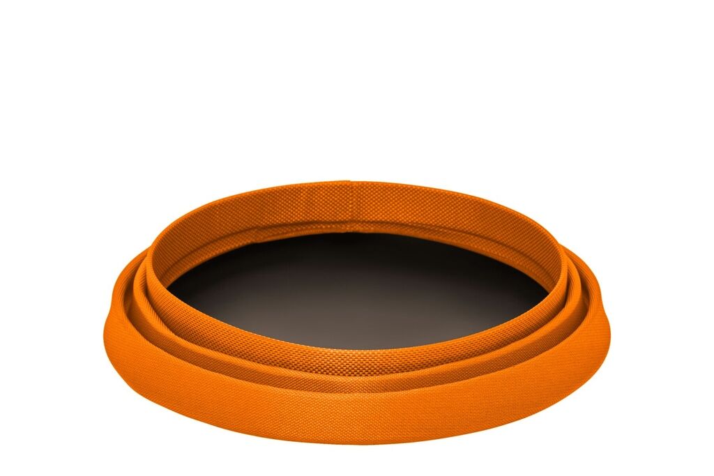 RUFFWEAR-Faltbarer-wasserdichter-Hundenapf-Bivy-Bowl-leicher-robuster-Reisenapf-fuer-Hunde-Salamander-Orange-RU-69738