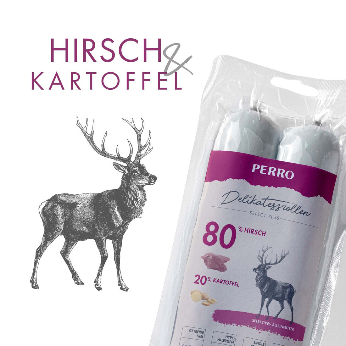 PERRO-Delikatessrolle-Hirsch-Kartoffel-Fleischwurst-fuer-Hunde-181564