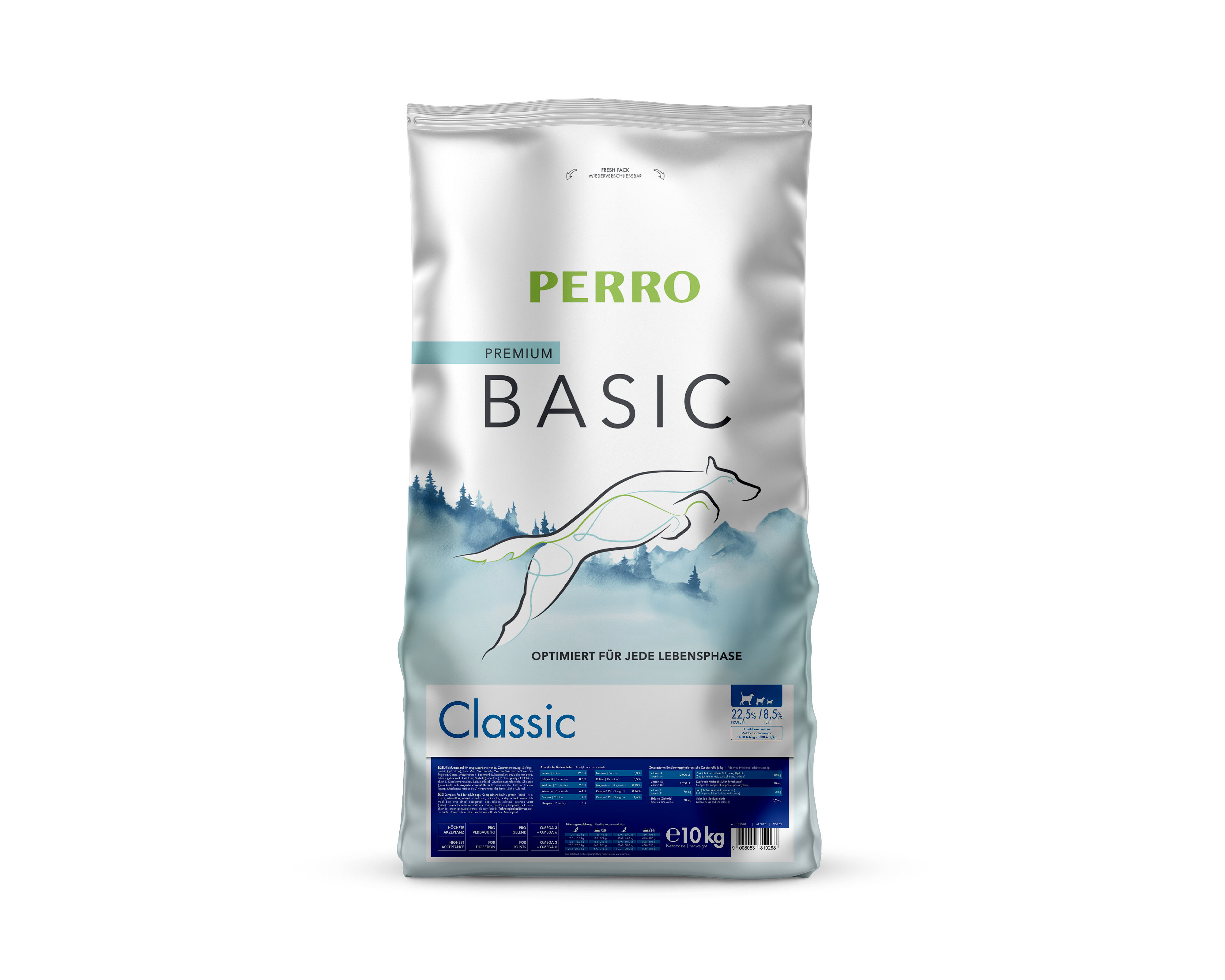 PERRO-Tiernahrung-Basic-Classic-10kg-Trockennahrung-fuer-Hunde-mit-Gruenlippmuscheln-und-Omega-3-Fettsaeuren-181013