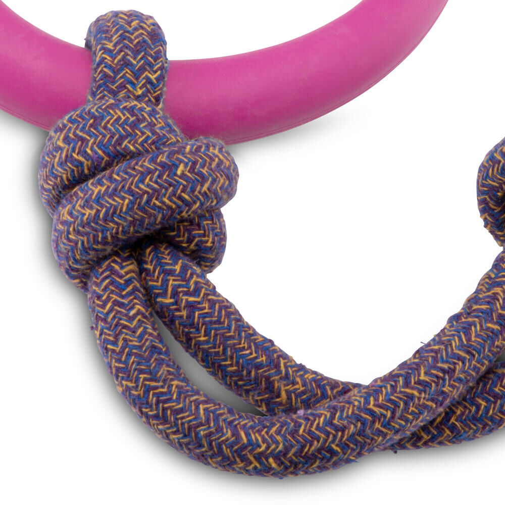 Beco-Hoop-Ring-mit-Schnur-Hund-Spielzeug-nachhaltig-rosa-Detail-BT-75381