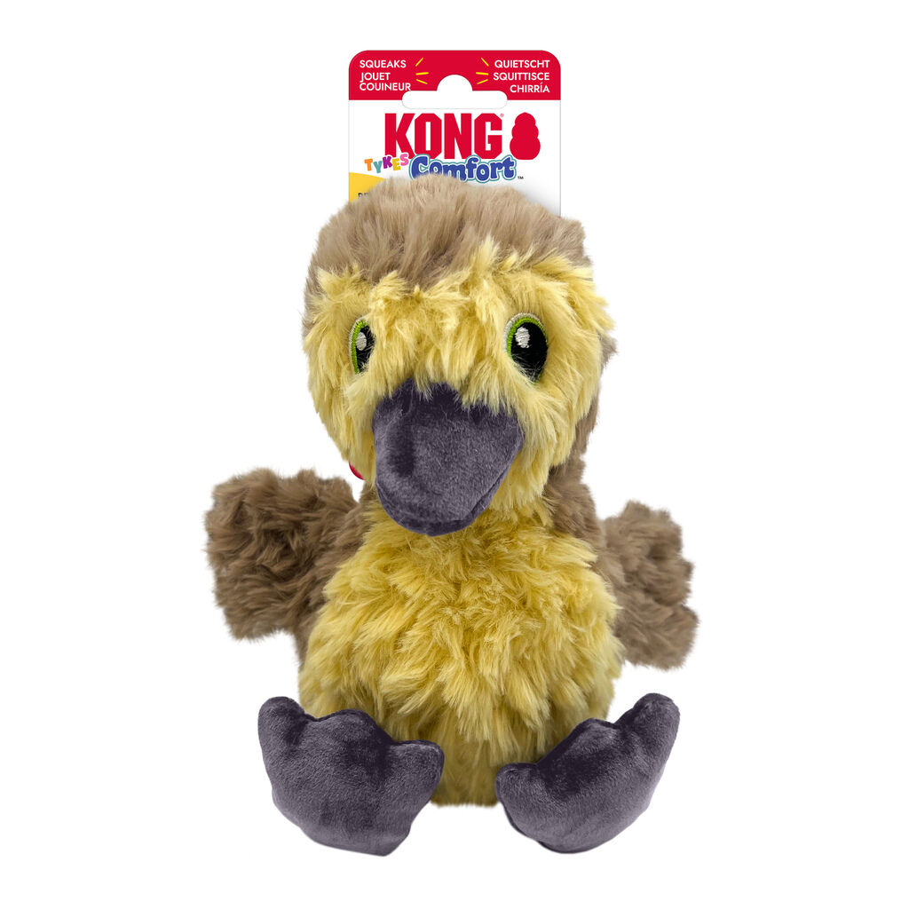 KONG-Hundespielzeug-Comfort-Tykes-Kueken-Hunde-Kuscheltier-mit-herausnehmbarem-Quietscher-56-49978 KONG-Hundespielzeug-Comfort-Tykes-Kueken-Hunde-Kuscheltier-mit-herausnehmbarem-Quietscher-56-49978