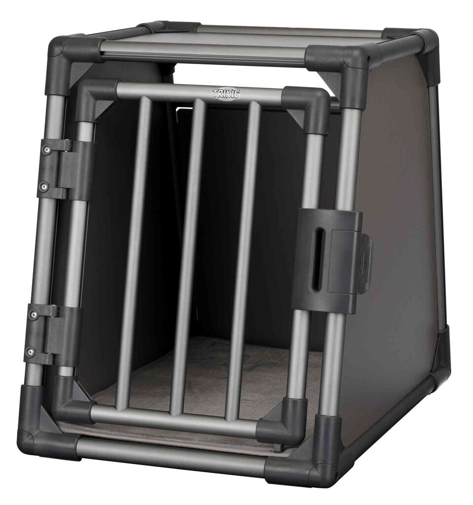 Trixie-Transportbox-Aluminium-graphit-S-Auto-Kofferraum-Box-Hunde-24-39335 Trixie-Transportbox-Aluminium-graphit-S-Auto-Kofferraum-Box-Hunde-24-39335