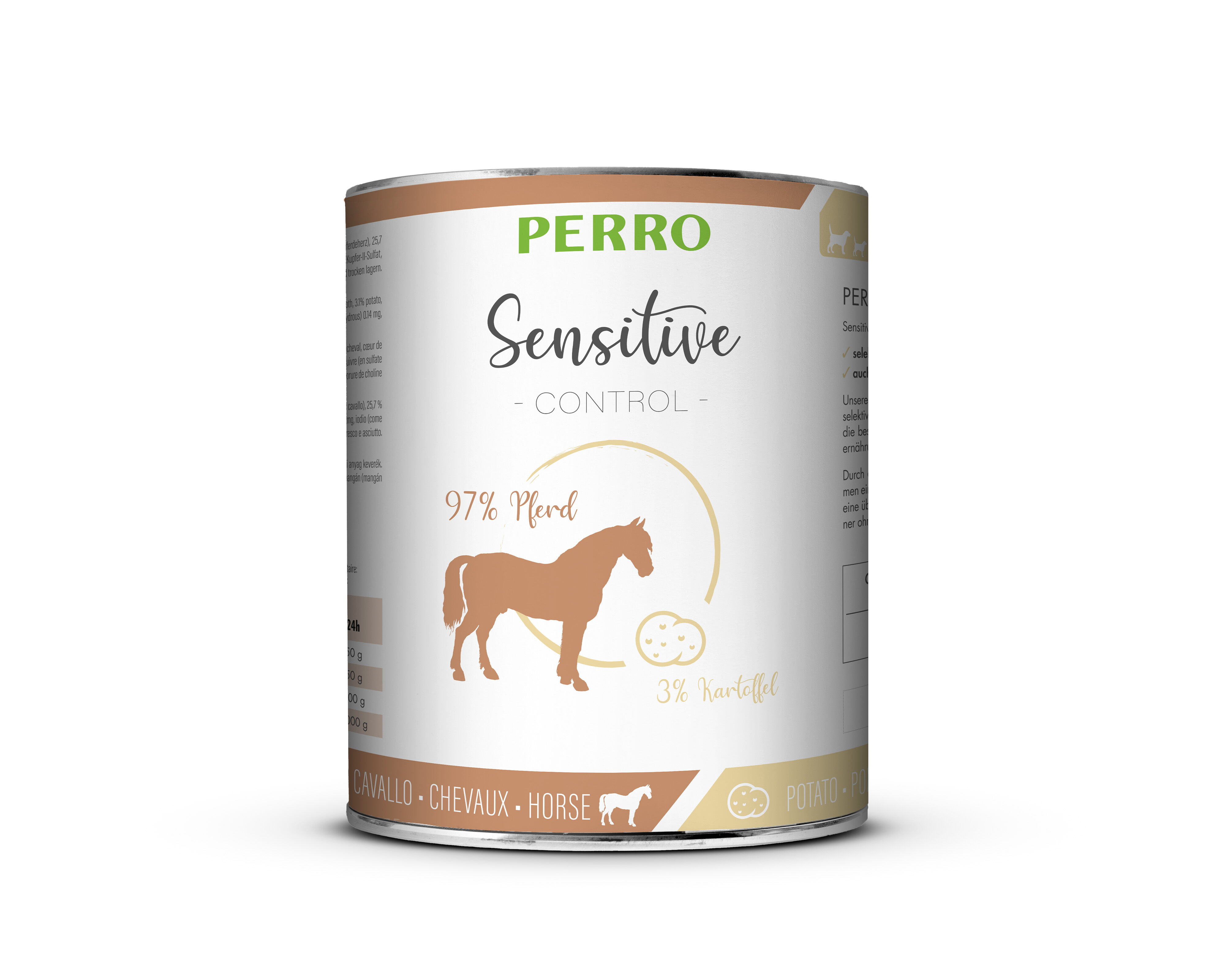 PERRO-Tiernahrung-Sensitive-Control-Pferd-Kartoffel-820g-hunde-Dosenfutter-Nassfutter-181250