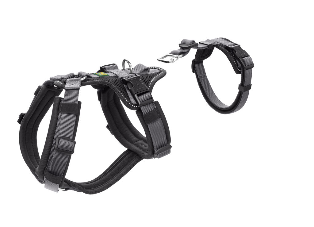 Hunter-Sicherheitsgeschirr-Maldon-schwarz-grau-Hundegeschirr-Sportgeschirr-Klickverschluss-H-69649 Hunter-Sicherheitsgeschirr-Maldon-schwarz-grau-Hundegeschirr-Sportgeschirr-Klickverschluss-H-69649
