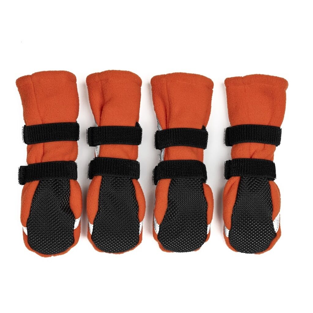 FinNero-HALLA-Outdoor-Fleece-Booties-Reflective-Orange-Hundebooties-Winter-rutschfest-44-01023 FinNero-HALLA-Outdoor-Fleece-Booties-Reflective-Orange-Hundebooties-Winter-rutschfest-44-01023