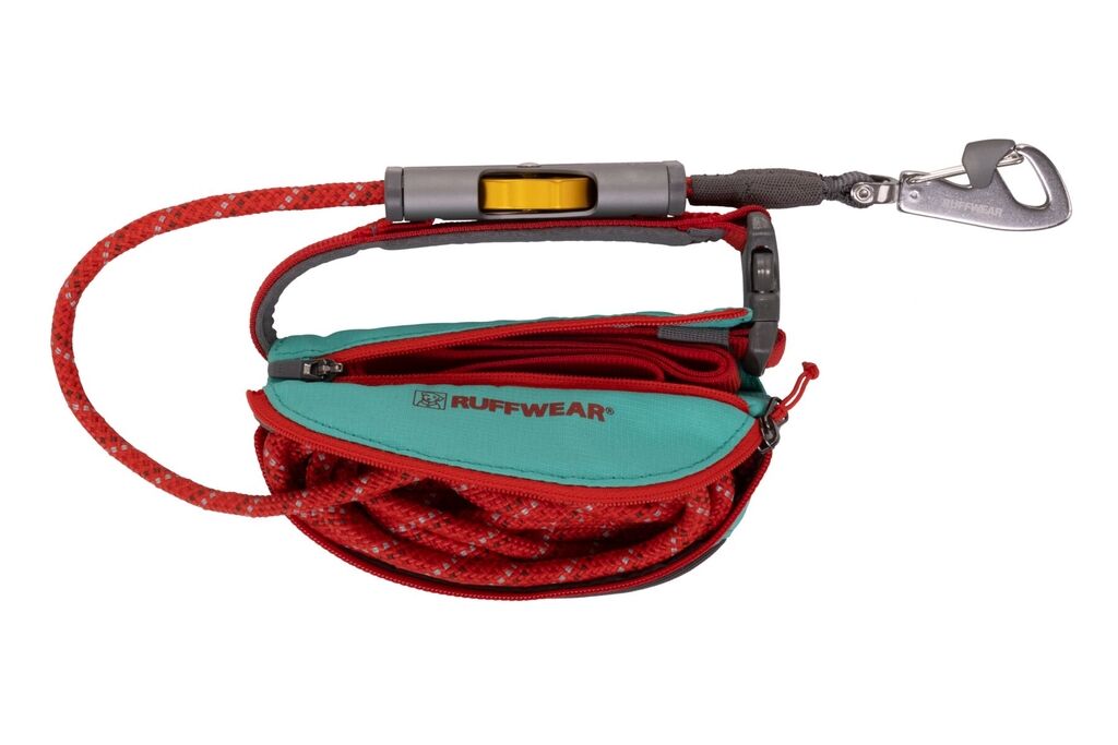 RUFFWEAR-Mobiles-Leinen-System-Hitch-Hiker-Leinenguertel-Spazierengehen-mit-Hund-Aurora-Teal-RU-45174