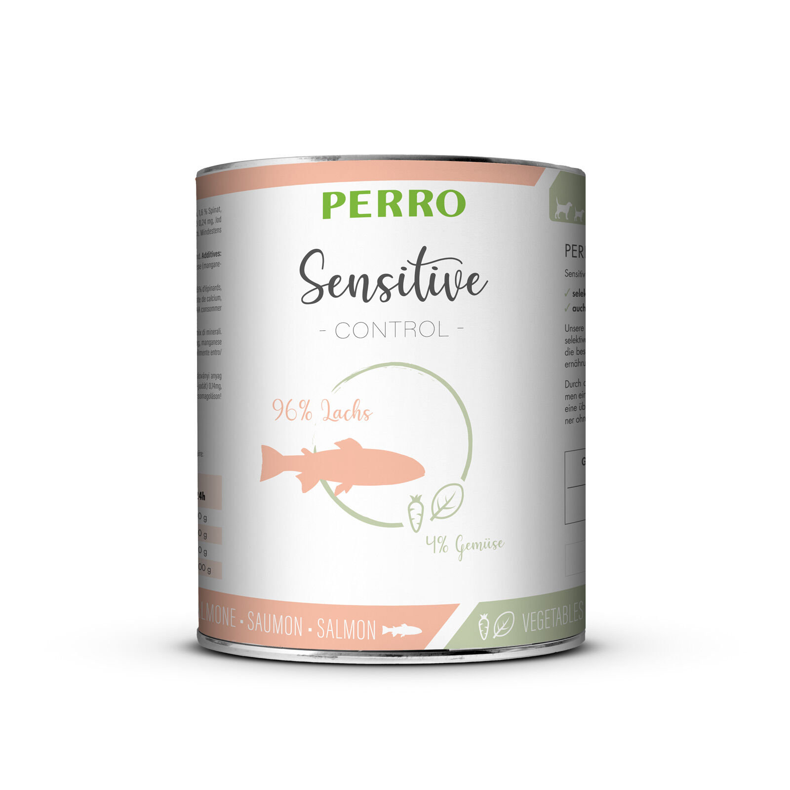 PERRO-Tiernahrung-Sensitive-Control-Lachs-Gemuese-820g-glutenfreies-Nassfutter-fuer-Hunde-181255