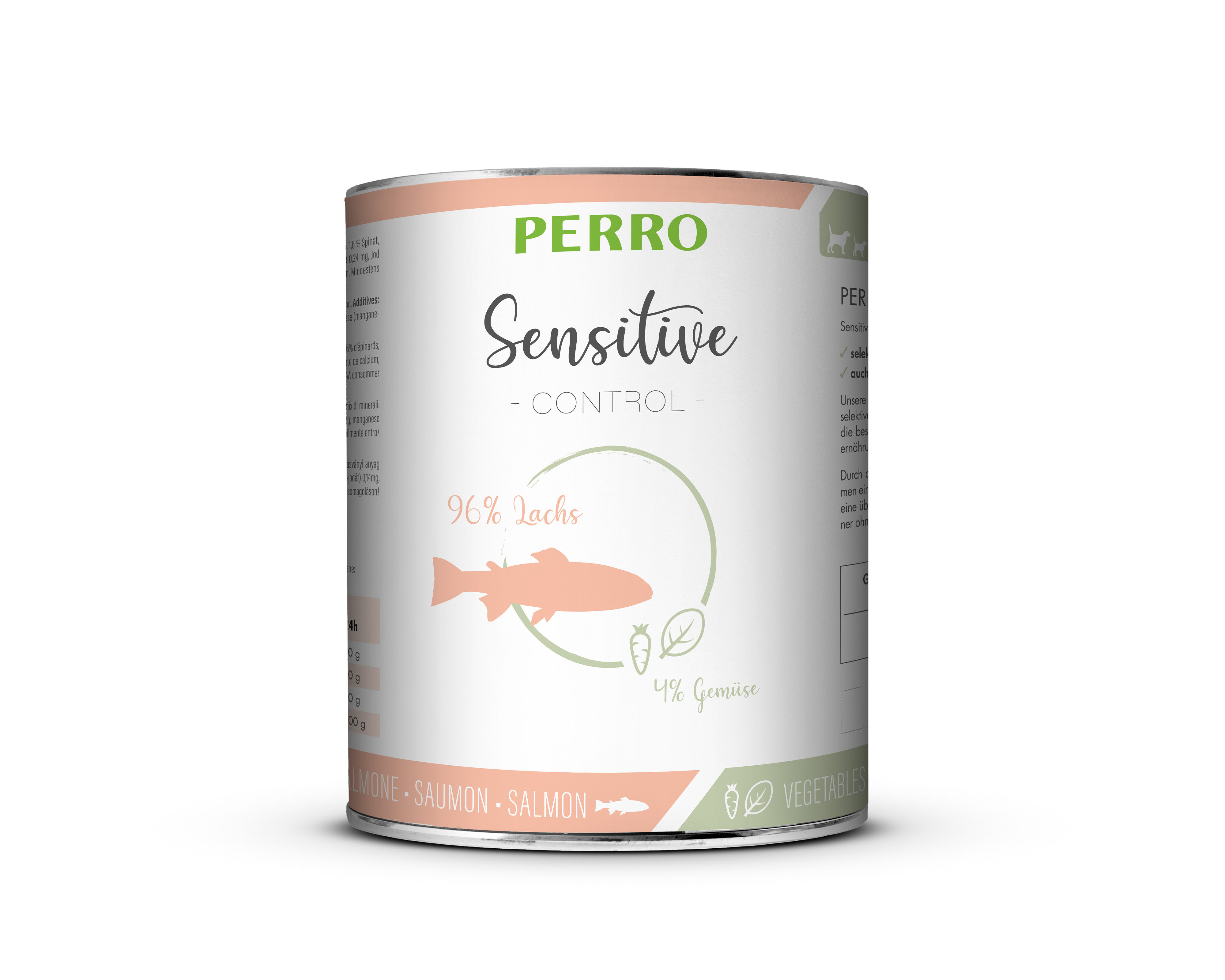 PERRO-Tiernahrung-Sensitive-Control-Lachs-Gemuese-820g-glutenfreies-Nassfutter-fuer-Hunde-181255