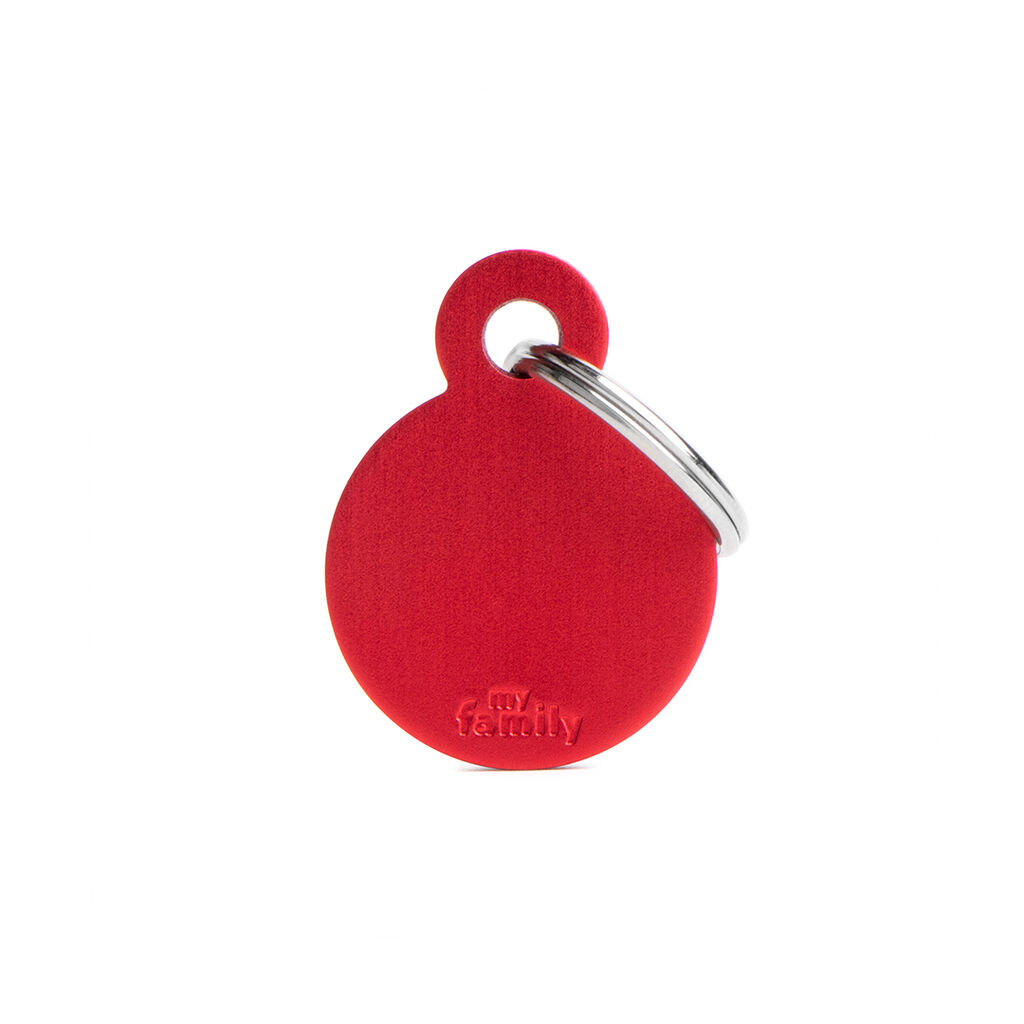 myfamily-Adressanhänger-Kreis-Basic-rot-small-Hundemarke-personalisierbar-48-25166