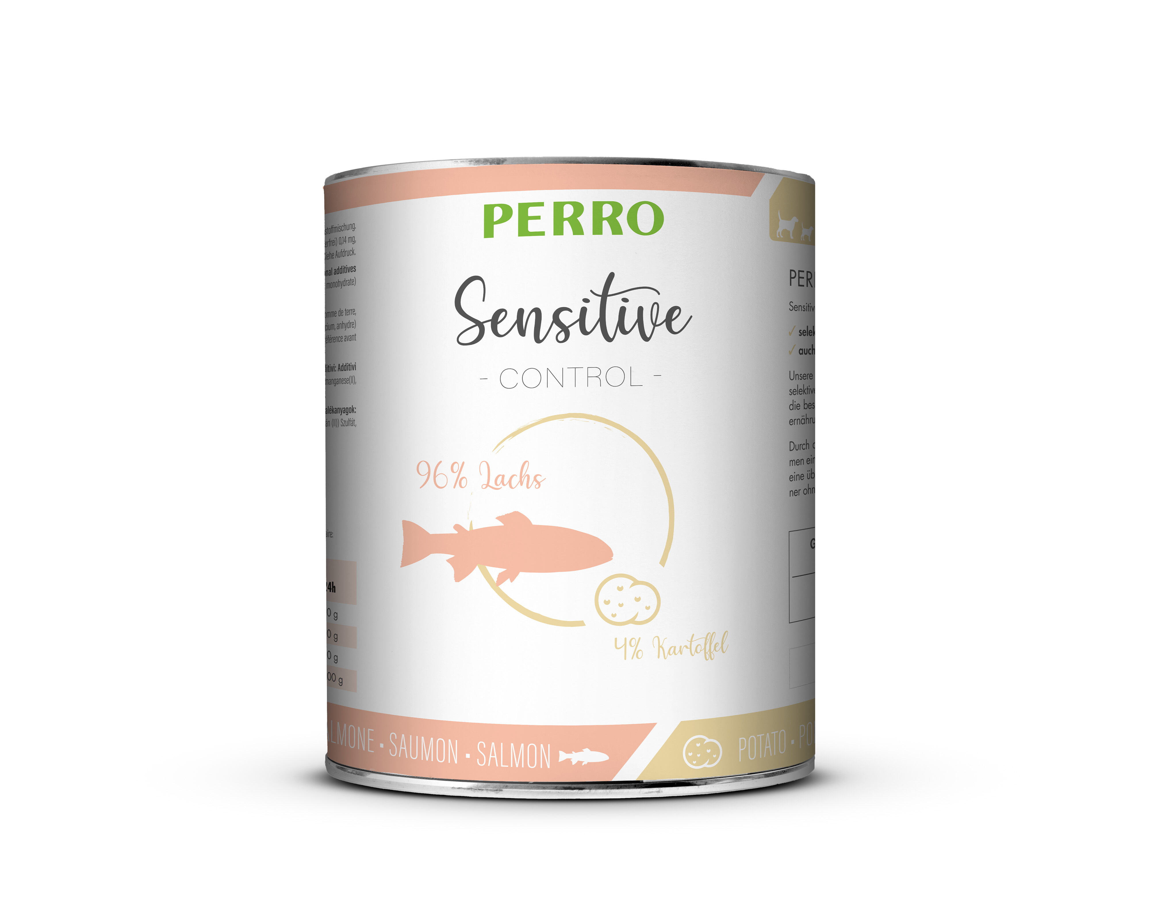 PERRO-Tiernahrung-Sensitive-Control-Lachs-Kartoffeln-820g-Singleprotein-Nassfutter-in-der-Dose-181226