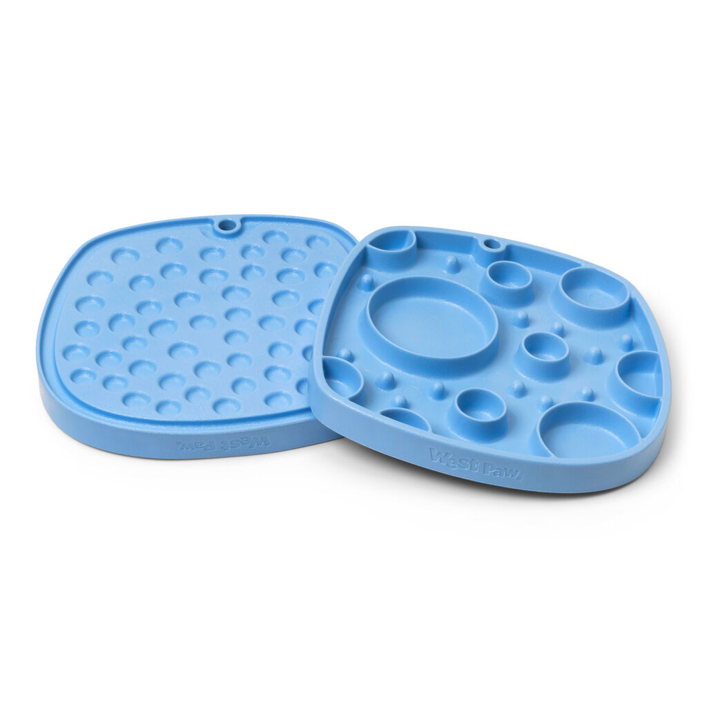 West-Paw-Design-Leckmatte-Slow-Feeder-Feast-Mat-Bubbles-hellblau-Anti-schling-Matte-Hunde-22900 West-Paw-Design-Leckmatte-Slow-Feeder-Feast-Mat-Bubbles-hellblau-Anti-schling-Matte-Hunde-22900