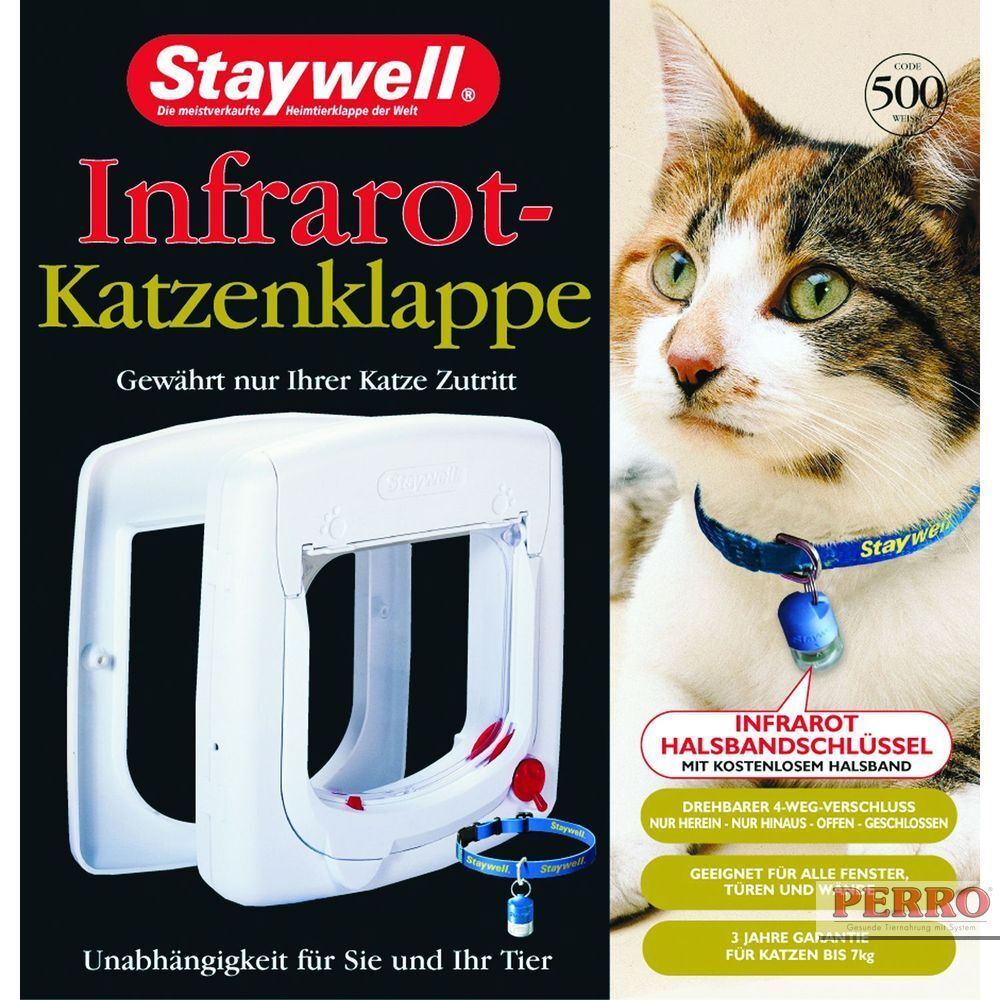 Staywell Infrarot Katzenklappe Infrarot 4 Wege