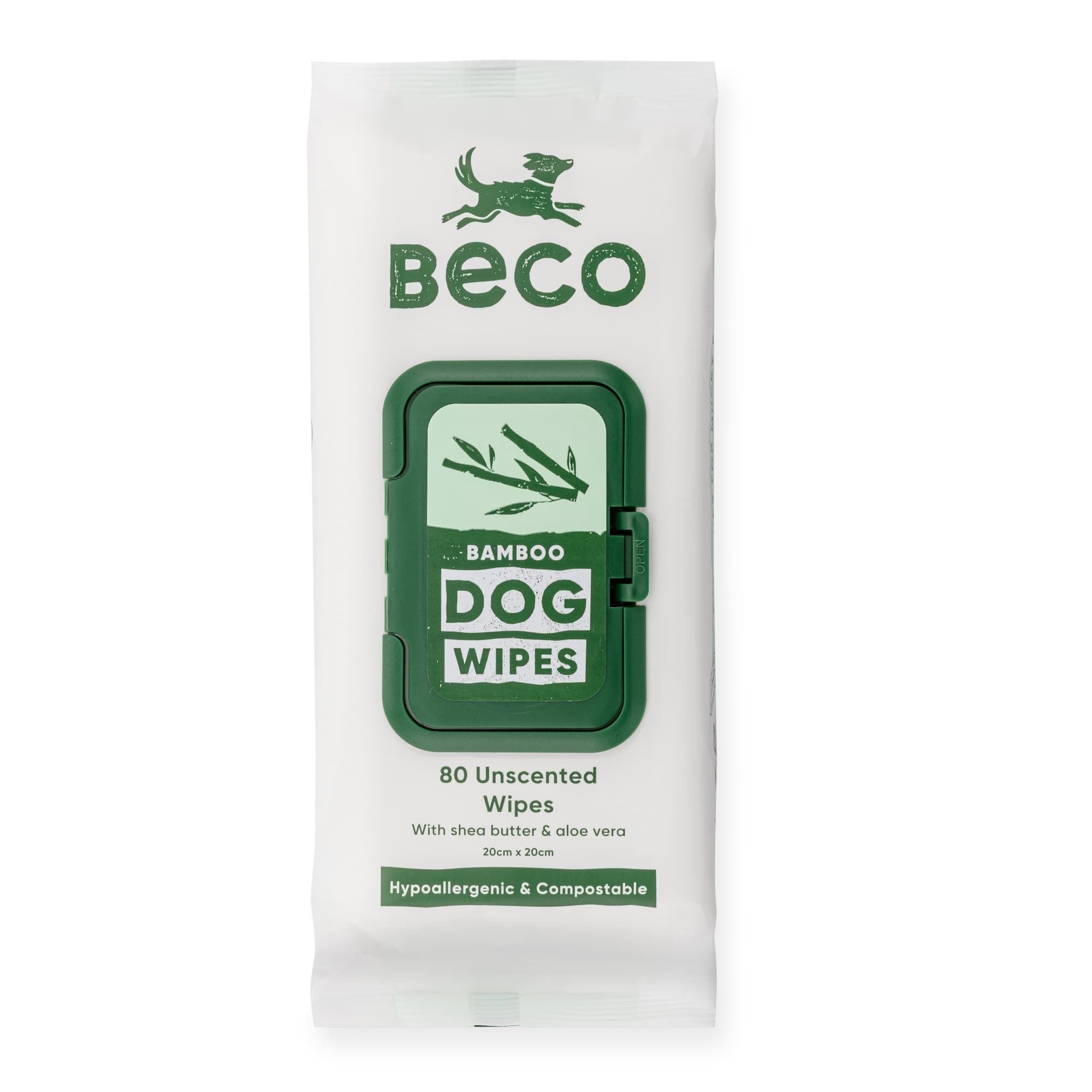 Beco-Reinigungstuecher-Bambus-ohne-Duft-fuer-saubere-Hunde-wieder-verschließbare-Verpackung-auf-weiß-BT-75606