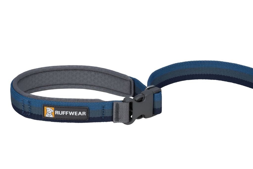 RUFFWEAR-Joggingleine-mit-Rueckdaempfer-Roamer-Leash-Hundeleine-mit-gepolsterter-Handschlaufen-Orion-Blue-RU-26430