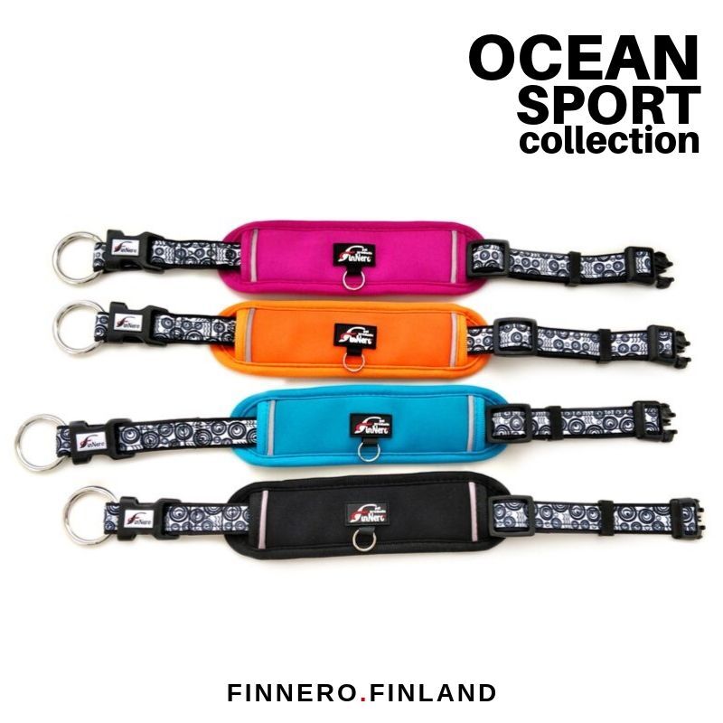 FinNero-OCEAN-SPORT-Fastex-Halsband-breiter-Neoprenauflage-anschmiegsam-44-00699