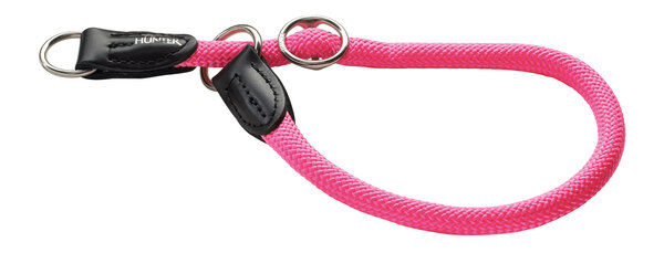 Hunter-Dressurhalsung-Freestyle-Neon-Zugstopp-Halsband-pink-H-61700