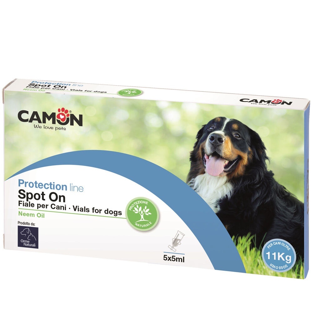 Camon-Orme-Naturali-Spot-On-Ampullen-Neem-Oel-tube-verpackt-ab-10-kg-Hund-Gewicht-1-CO-G912