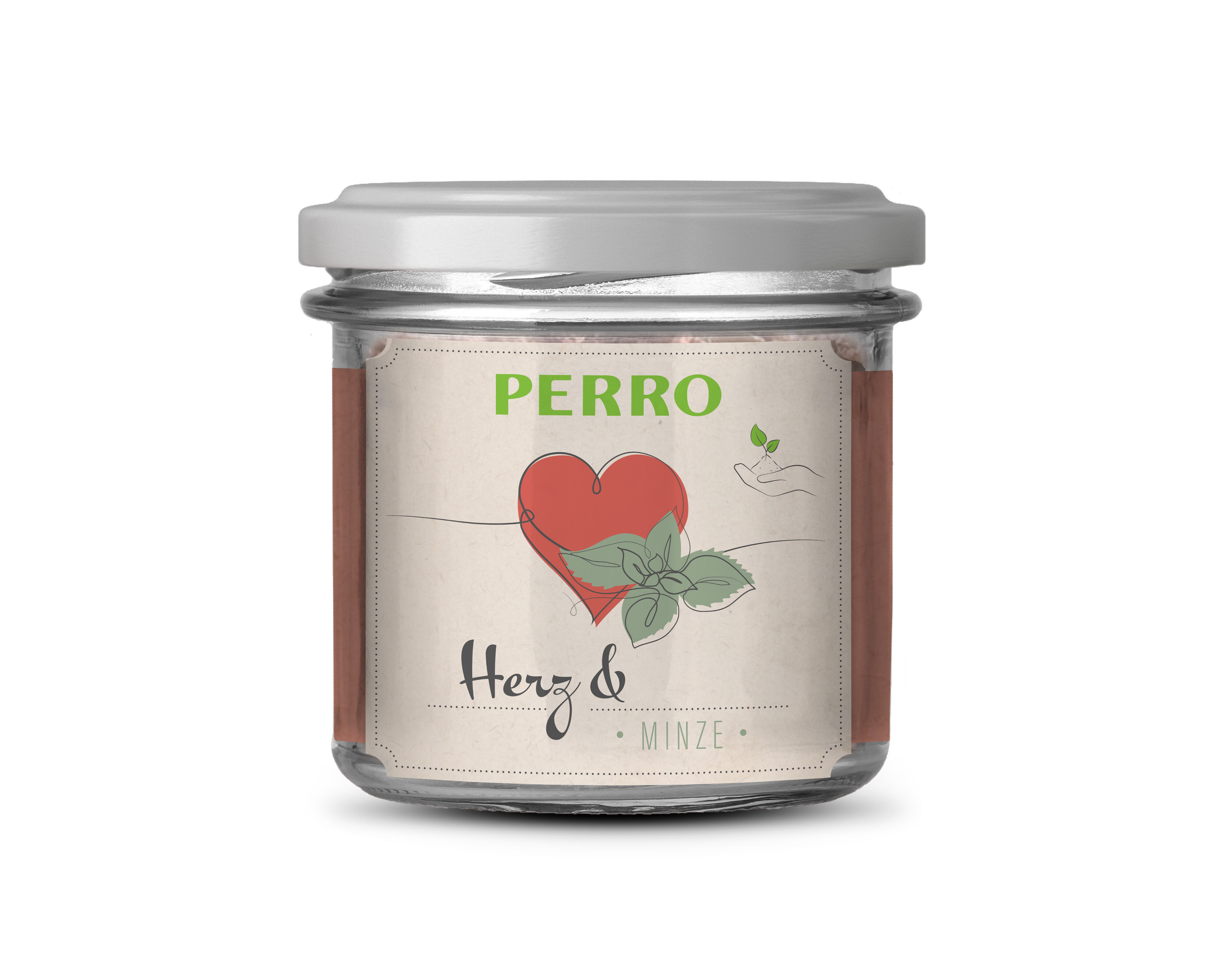 PERRO-Geniesser-Glas-Katzenfutter-Herz-Minze-59-83220