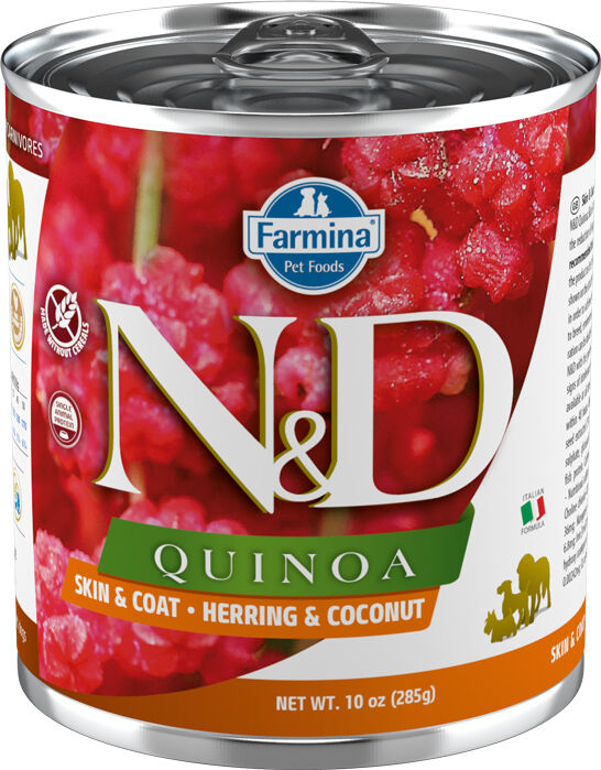 Nassfutter-Farmina-ND-Quinoa-Skin-Coat-Adult-Hundefutter-bei-Hautproblemen-Hering-285-g-58-10262