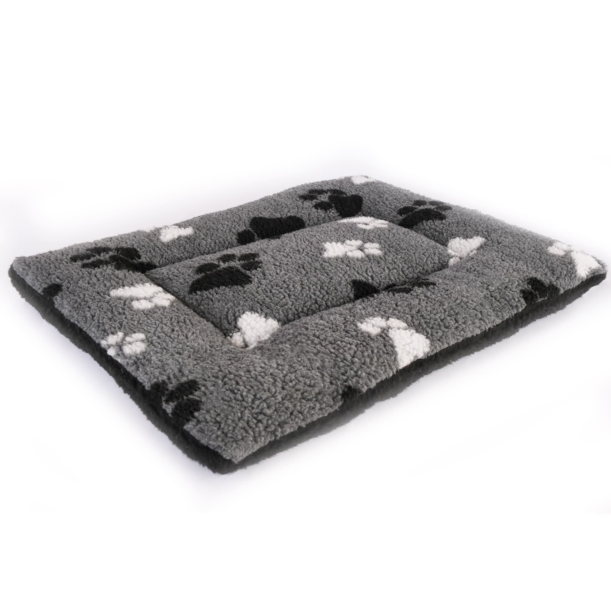 Petlife-Vetbed-Hundmatte-Sherpa-Fleece-waschbare-warme-Kuschelmatte-mit-Pfoten-TB-23441