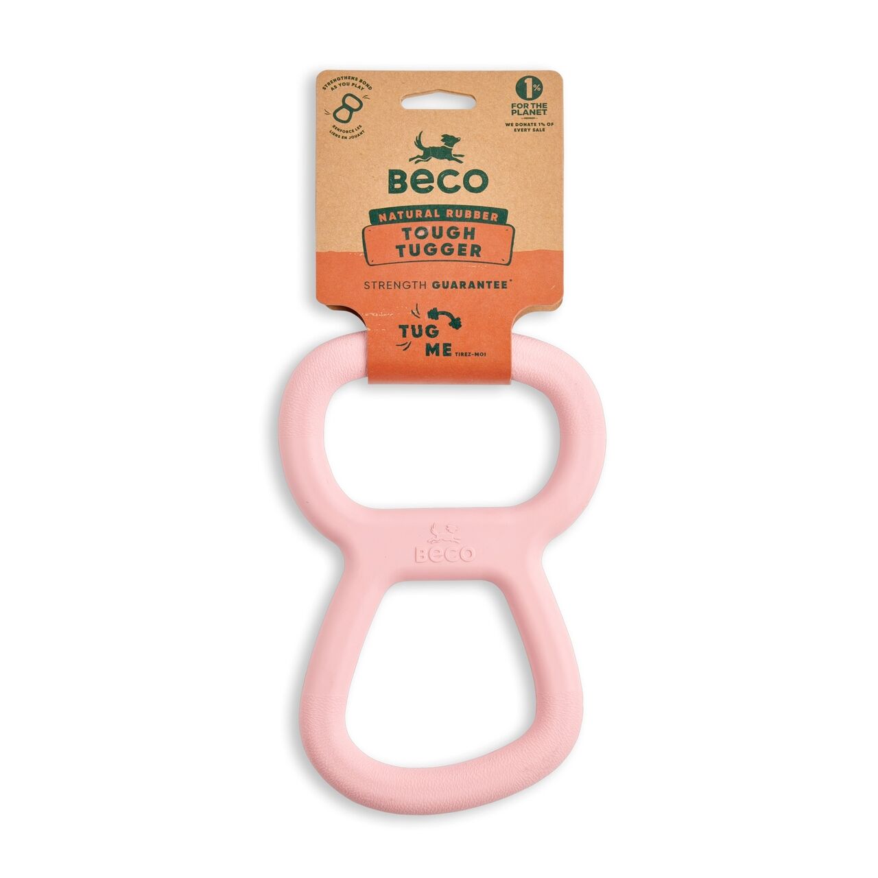 Beco-Tough-Tugger-Zerrspielzeug-rosa-aus-natuerlichem-Kautschuk-mit-Verpackung-BT-75636