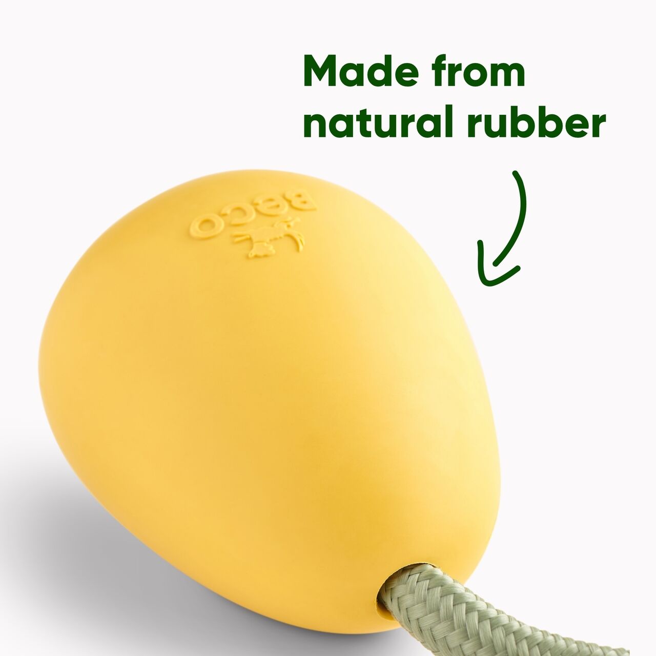Beco-Slinger-Pebble-Wurfball-mit-Seil-gelb-Ball-aus-ungiftigem-Naturkautschuk-BT-75632 Beco-Slinger-Pebble-Wurfball-mit-Seil-gelb-Ball-aus-ungiftigem-Naturkautschuk-BT-75632
