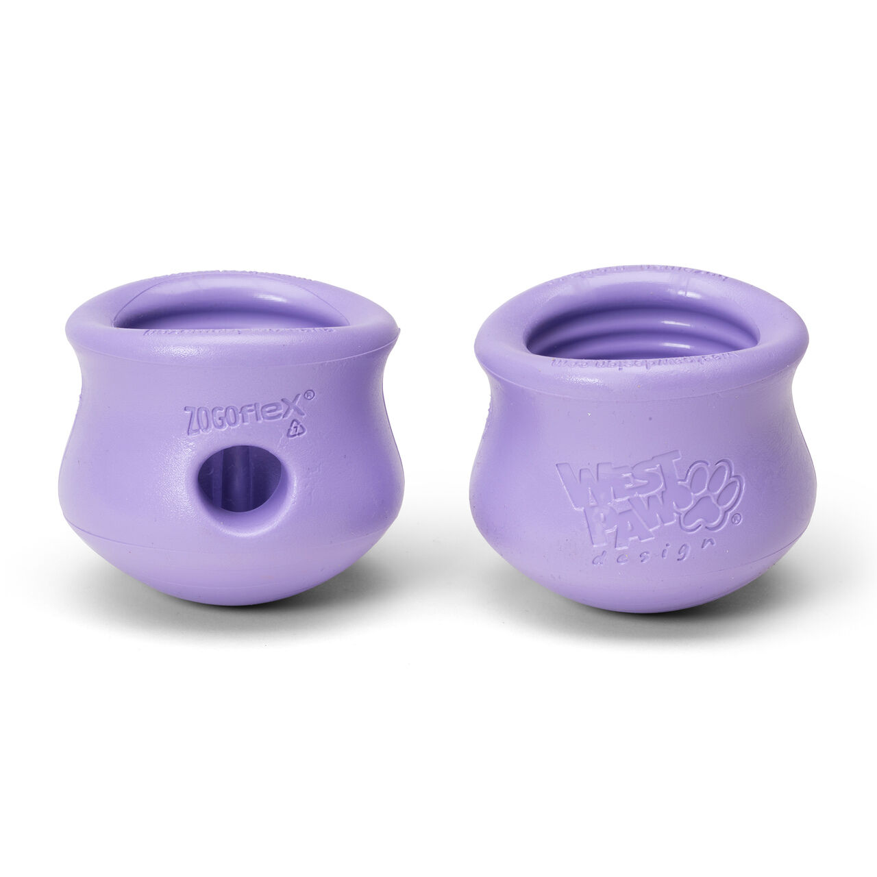 West-Paw-Toppl-vorne-und-hinten-lavender-Lavendel-lila-zum-Befuellen-mit-Leckerlis-Beschaeftigung-fuer-den-Hund-22145