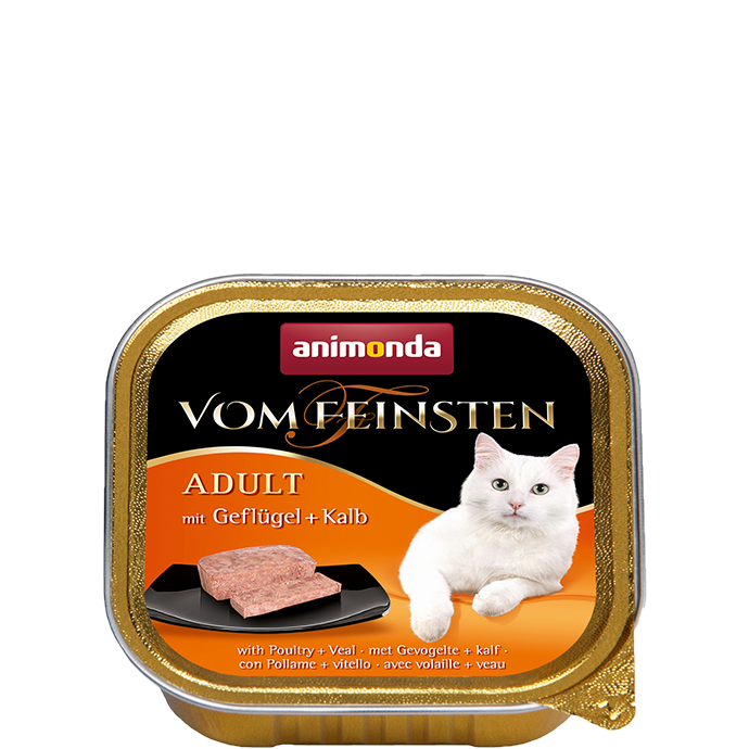 Animonda-vom-feinsten-Classic-Adult-Gefluegel-Kalb-Nassfutter-fuer-Katzen-im-Schaelchen-ZAK-316002