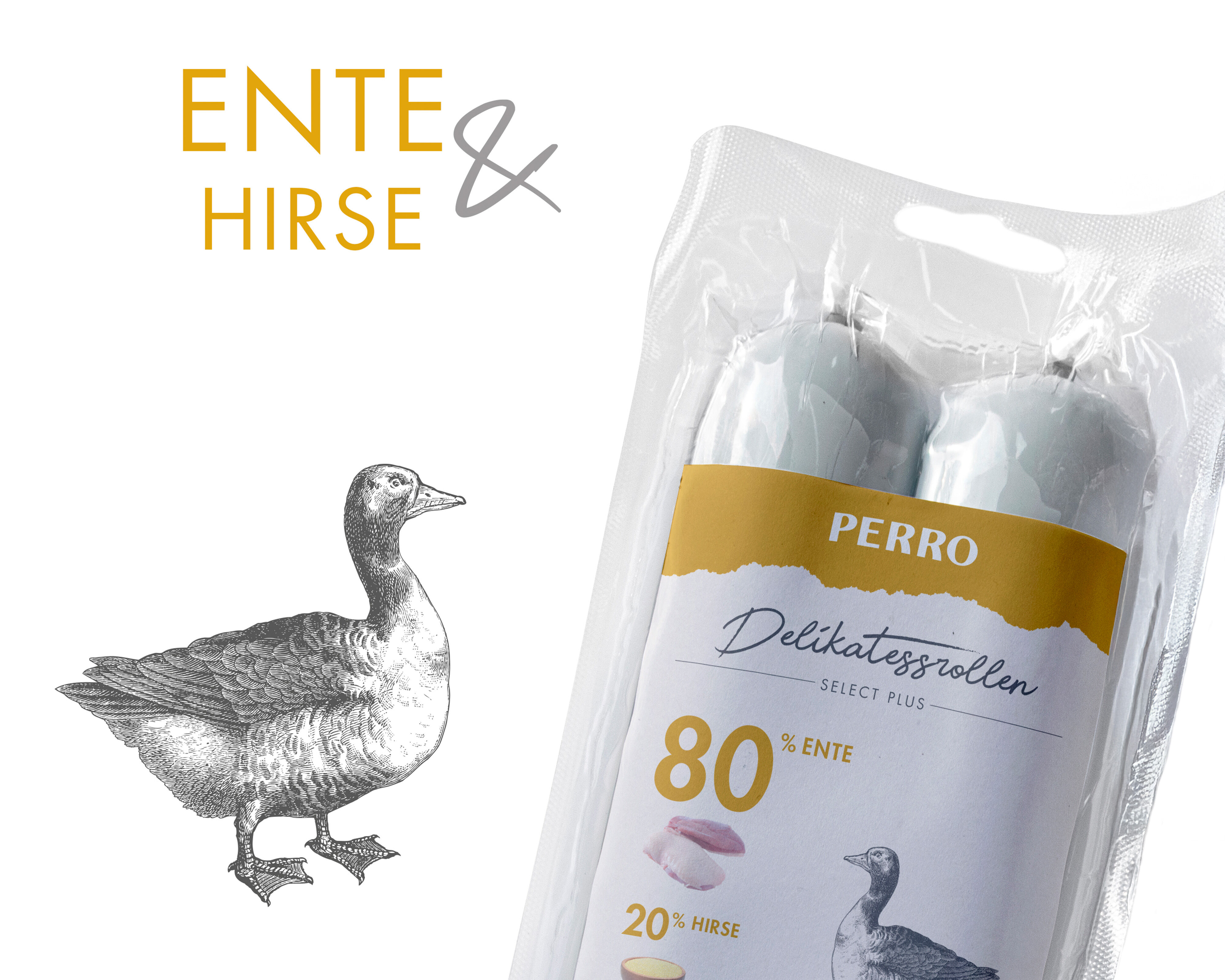 PERRO-Delikatessrolle-Ente-Hirse-Hundewurst-Alleinfutter-181598