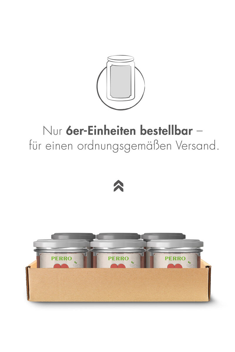 PERRO-Geniesser-Glas-Katzenfutter-Herz-Minze-6er-Tray-59-83220