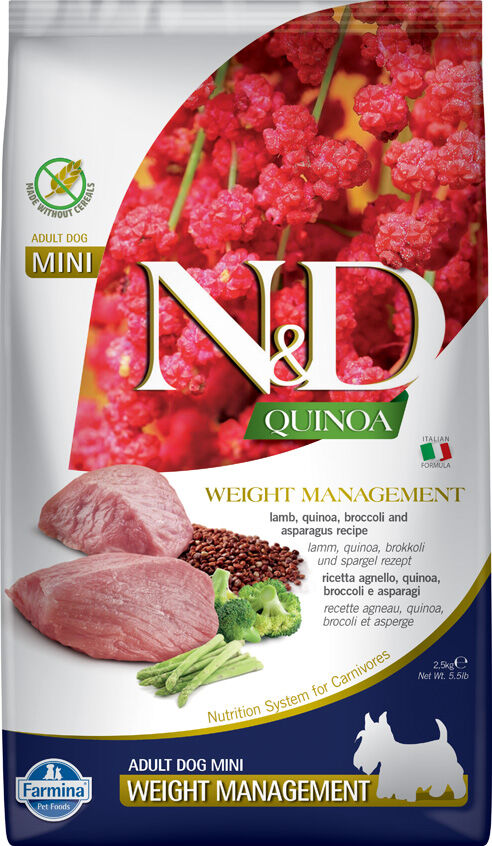 Trockenfutter-Farmina-ND-Quinoa-Weight-Management-Adult-Mini-zum-Abnehmen-2-5-kg-58-03989
