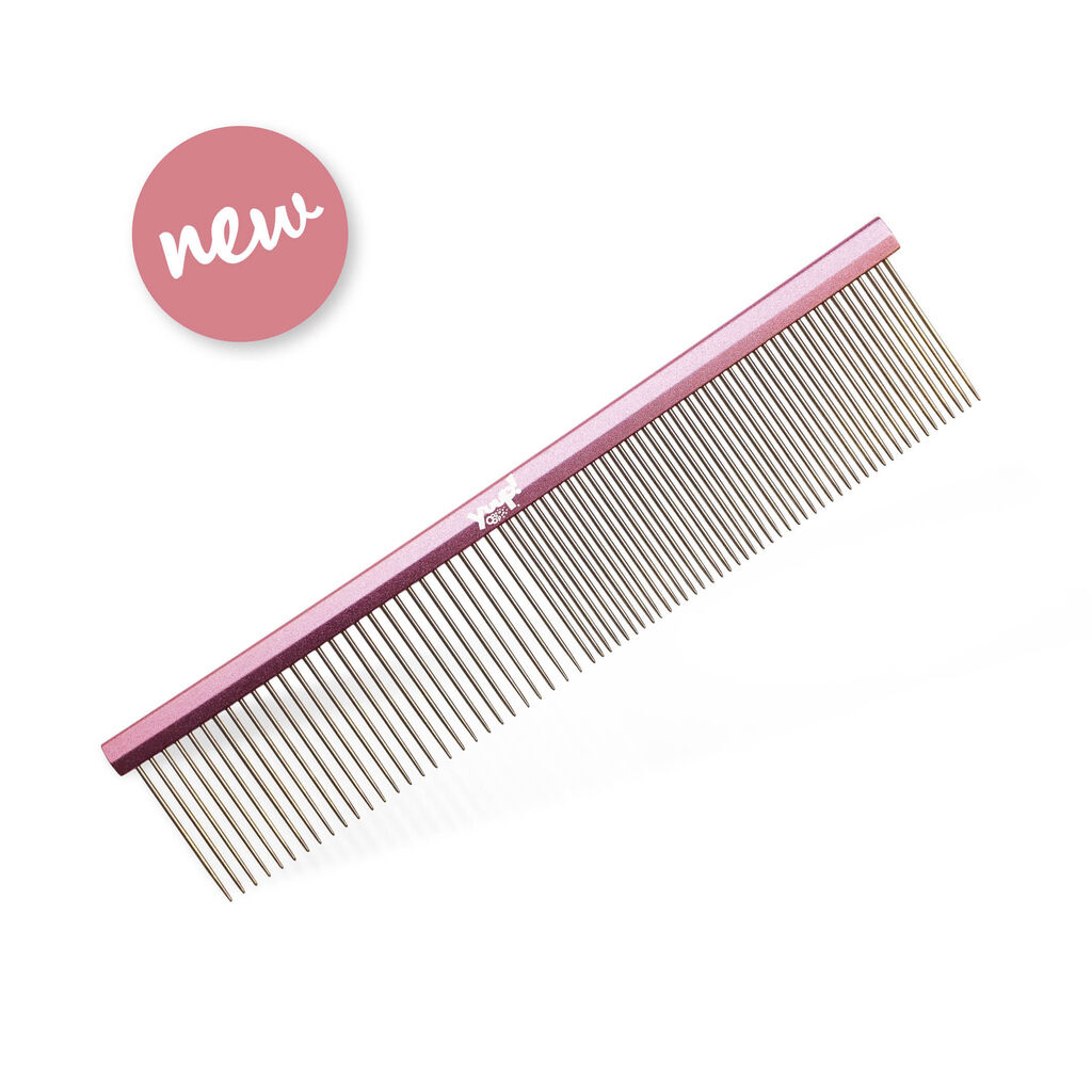 YUUP-Pinkcomb-Kamm-Mini-Aluminium-Kamm-Fellpflege-Hunde-YU-22543