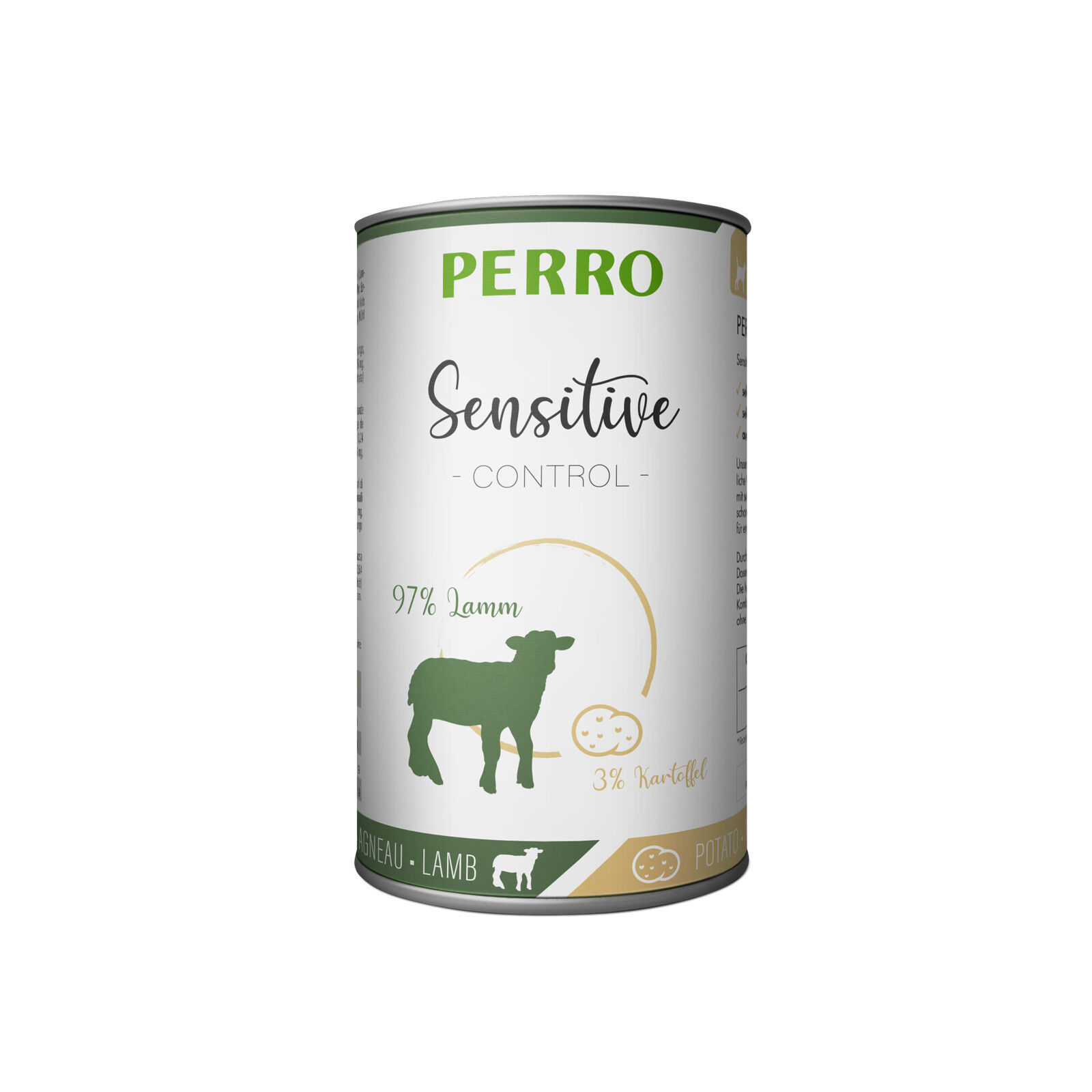 PERRO-Tiernahrung-Sensitive-Control-Lamm-Kartoffel-410g-hypoallergenes-Nassfutter-fuer-ernaehrungssensible-Hunde-181224