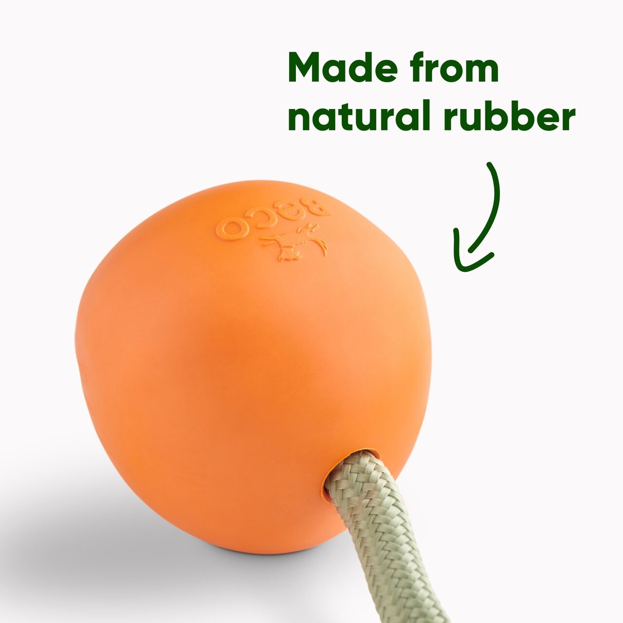 Beco-Slinger-Ball-mit-Seil-orange-aus-robustem-zahnschonendem-Naturkautschuk-fuer-weite-Wuerfe-recycelte-Materialien-BT-75630