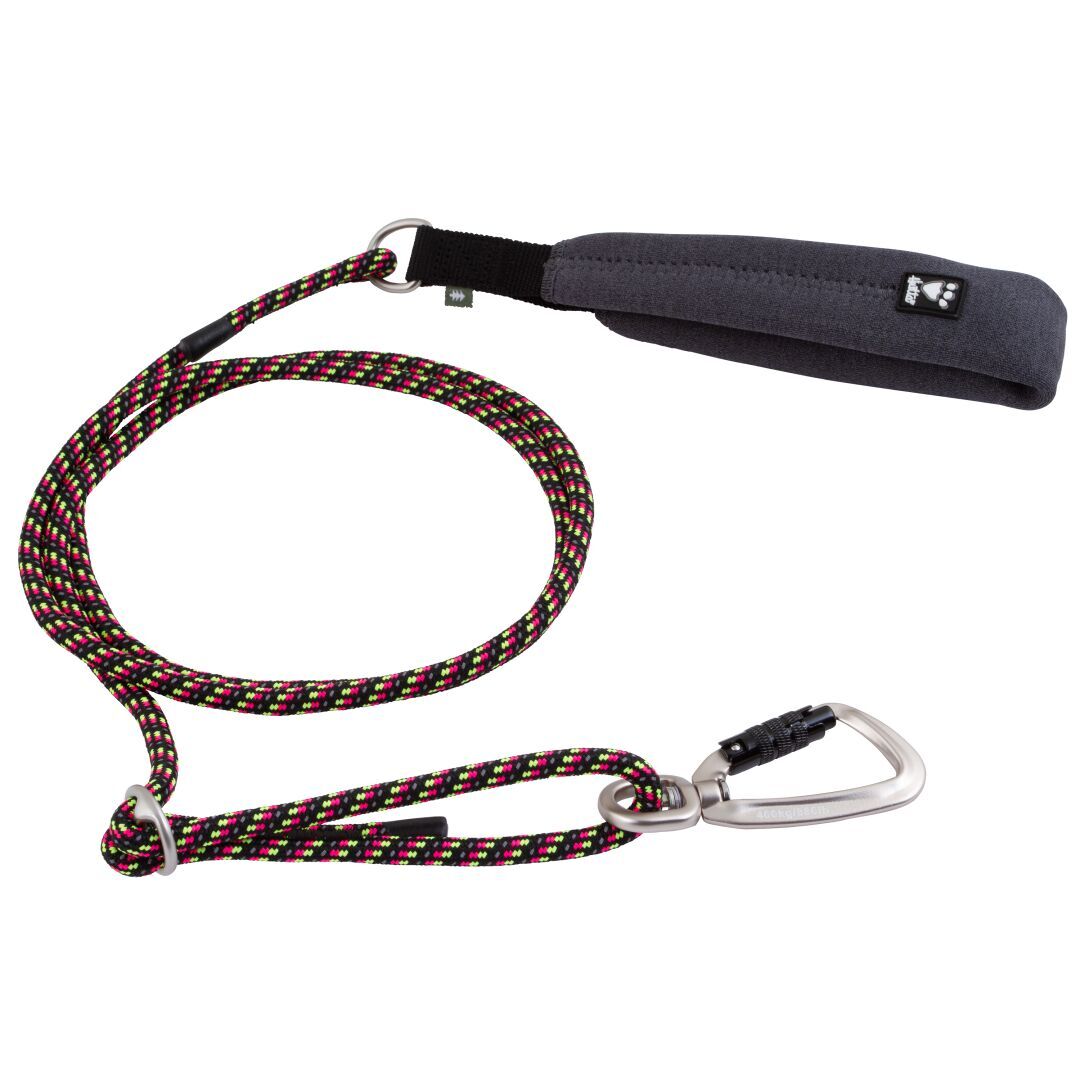 Hurtta-Adjustable-Rope-Leash-ECO-neon-licorice1-HU-934199