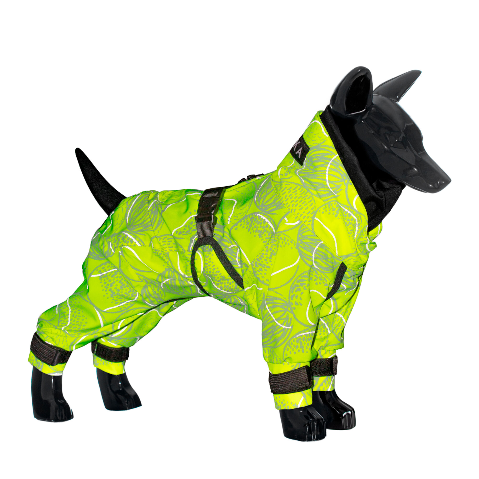 PAIKKA-Regenanzug-leicht-reflektierend-Rain-Suit-Neon-Hund-Bringt-Wald-Tennisball-60-46478