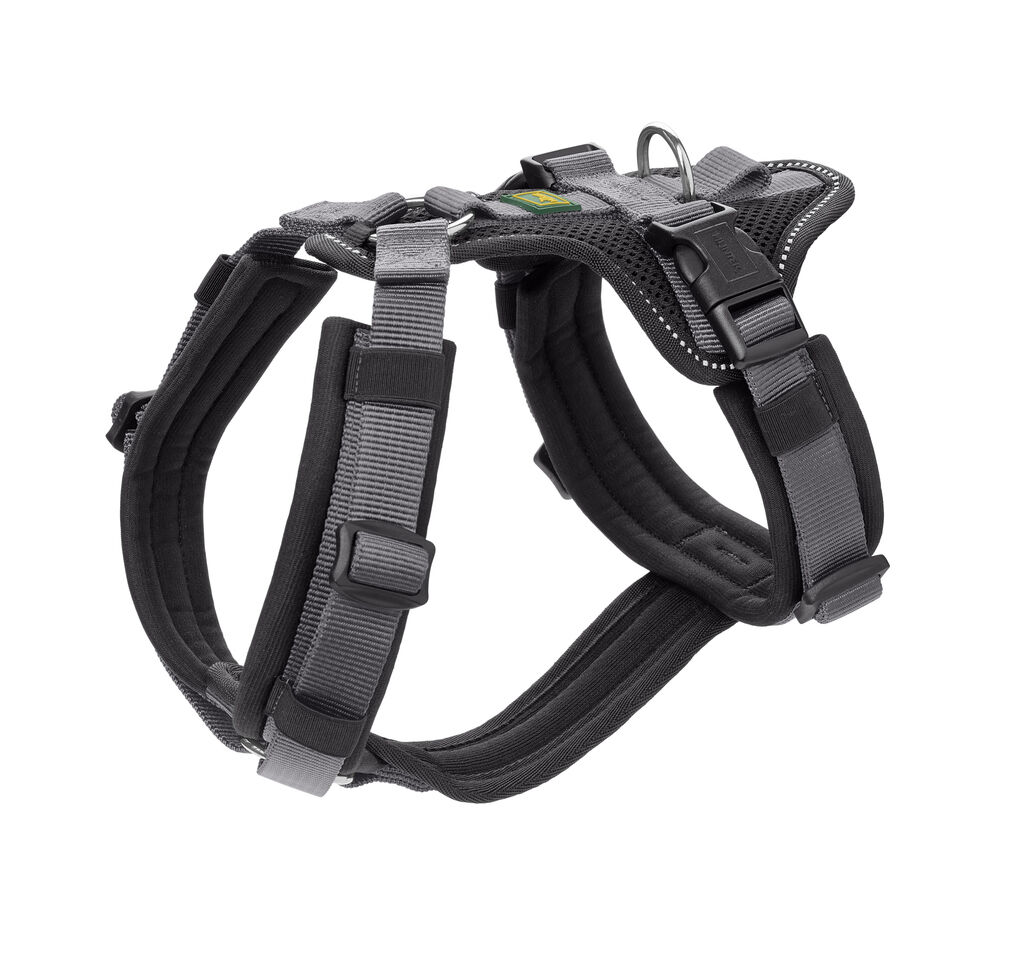 Hunter-Sicherheitsgeschirr-Maldon-schwarz-grau-reflektierendes-Hundegeschirr-gepolstert-H-69649 Hunter-Sicherheitsgeschirr-Maldon-schwarz-grau-reflektierendes-Hundegeschirr-gepolstert-H-69649