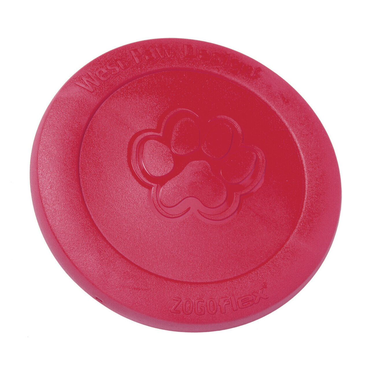 Westpaw-Zisc-Hunde-Frisbee-Wurfscheibe-weihnachtlich-rubinrot-ruby-gute-Flugeigenschaften-large-22150