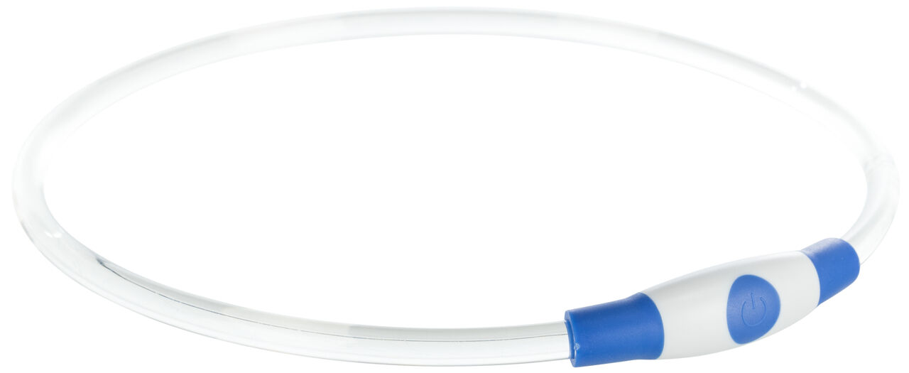 Trixie-Flash-Leuchtring-Usb-TPR-Kunststoff-Leuchthalsband-Hund-aufladbar-blau-24-12660