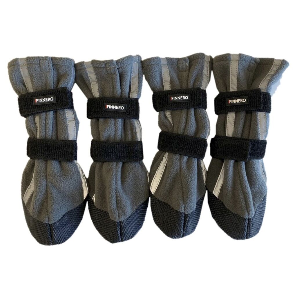 FinNero-HALLA-Outdoor-Fleece-Booties-Reflective-Grau-antirutsch-Pfotenschutz-fuer-Hunde-44-01023