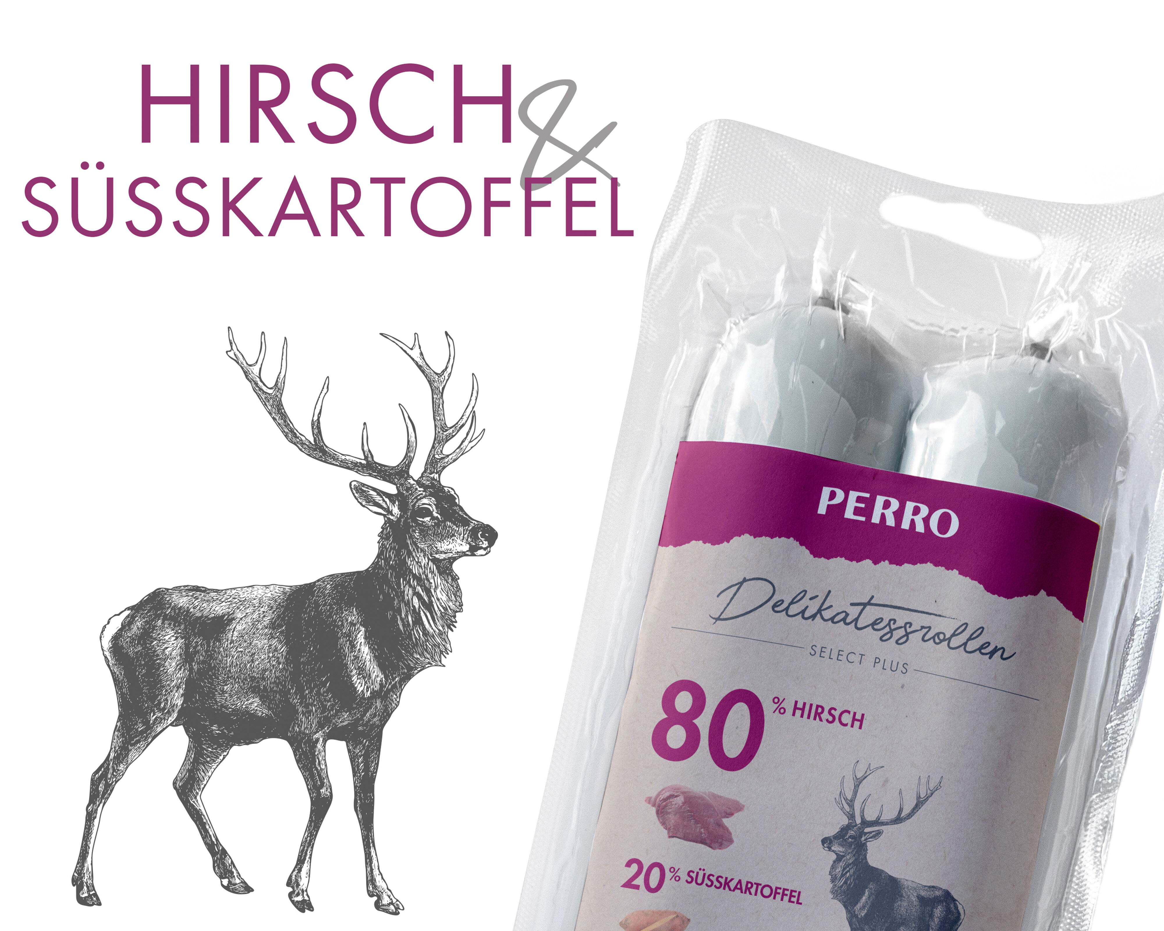 PERRO-Delikatessrolle-Hirsch-Suesskartoffel-Hundewurst-Trainingshundewurst-181584