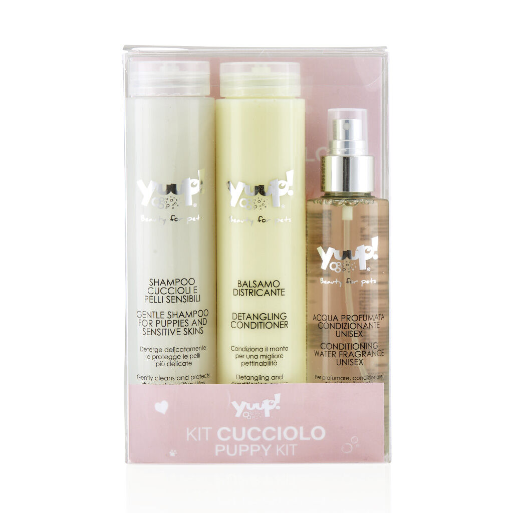 Yuup!-Welpen-Set-Shampoo-Conditioner-Parfum-Pflege-fuer-empfindliche-Haut-Geschenksidee-alkoholfrei-YU-22093