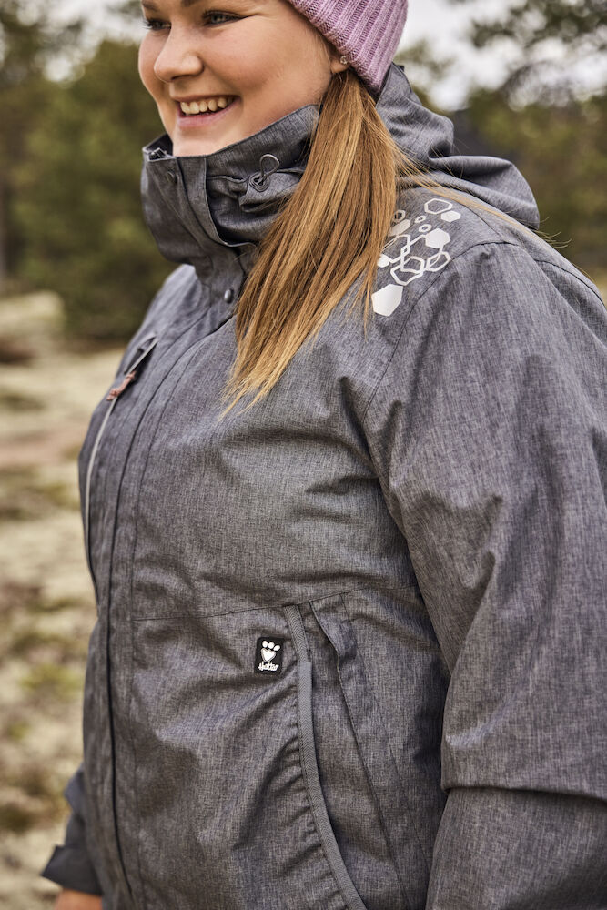 Hurtta-Trainingsjacke-Training-Jacket-Eco-langaermlig-blackberry-grau-mit-vielen-Taschen-mit-und-ohne-Reissverschluss-und-Kapuze-HU-934535